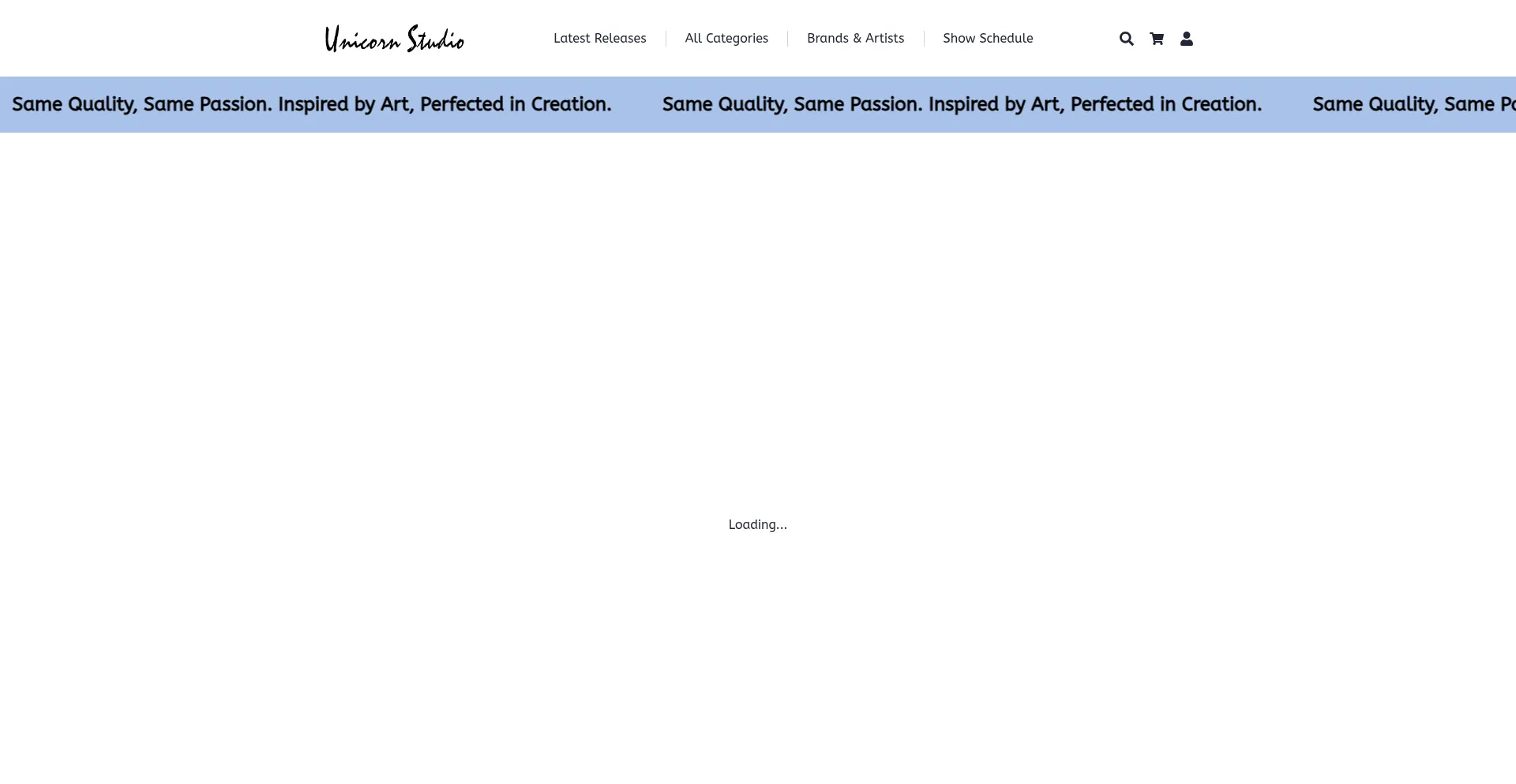 Website screenshot of Unicornstudioinc.com