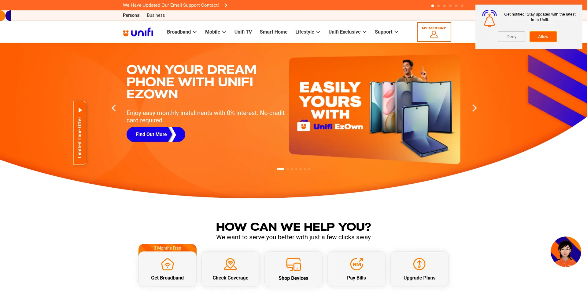 Unifi.com.my Screenshot