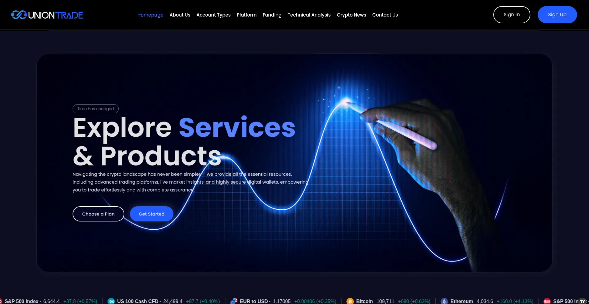 Uniontrade.io Screenshot