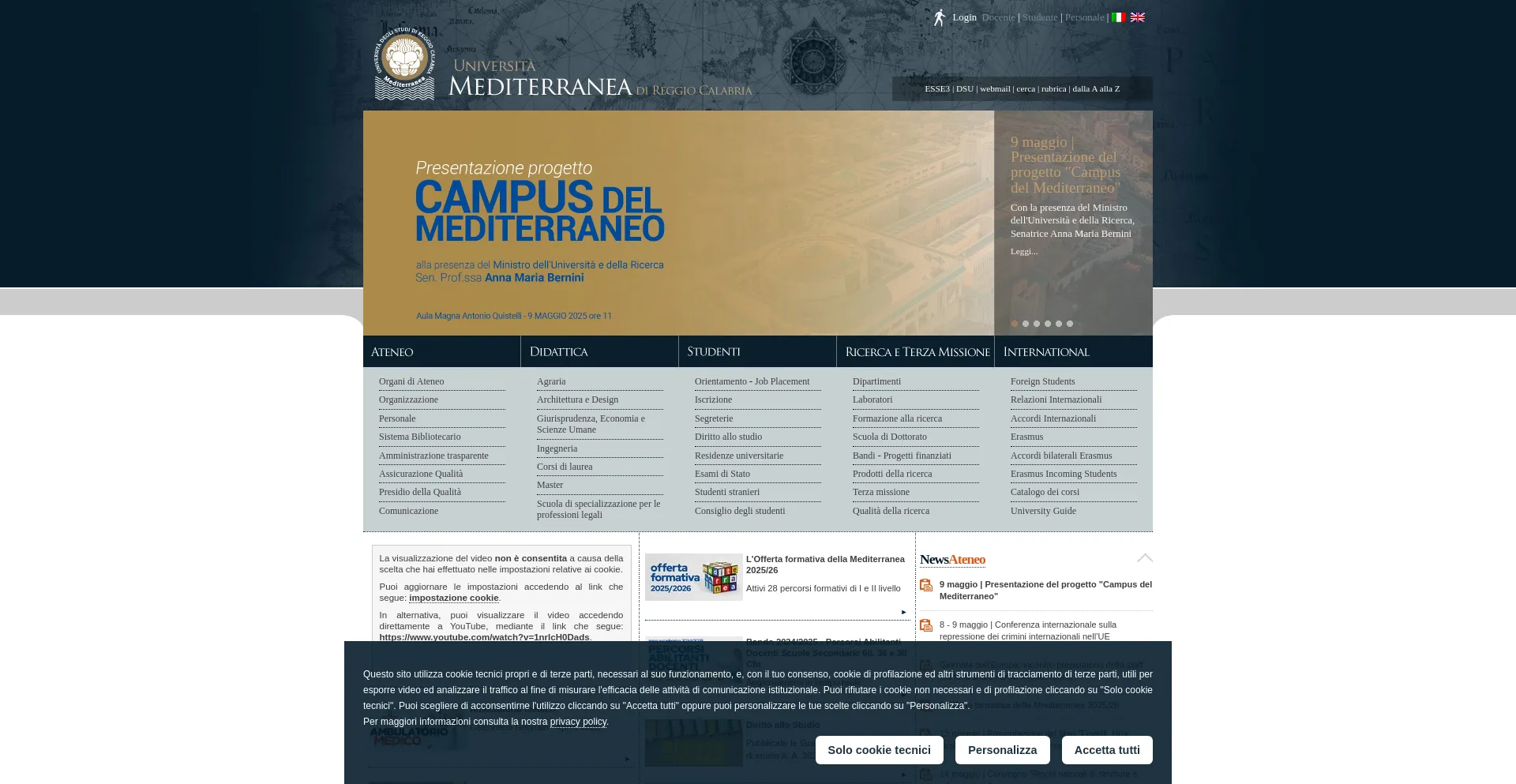 Website screenshot of Unirc.it