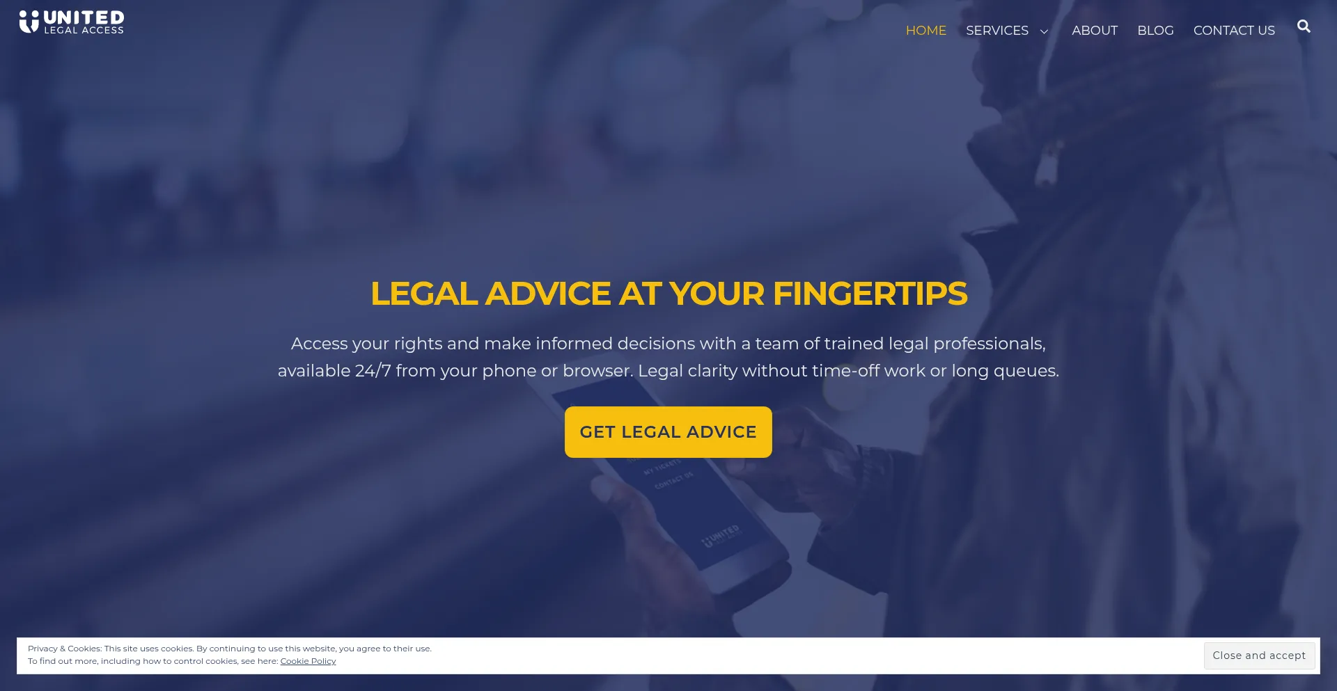 Unitedlegalaccess.com Screenshot