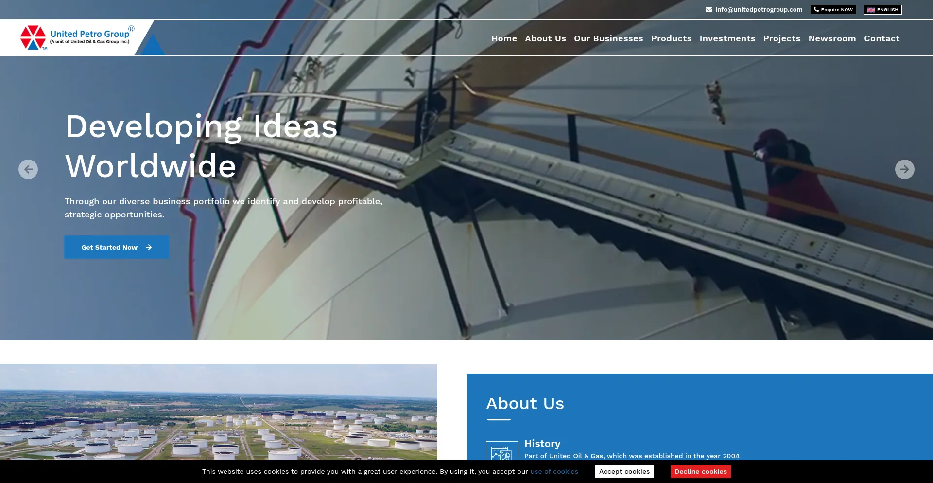 Unitedpetrogroup.com Screenshot
