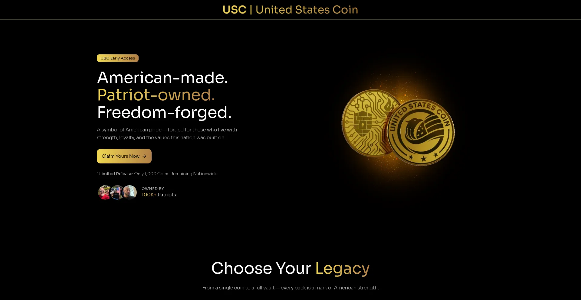 Unitedstatescoin.co Screenshot