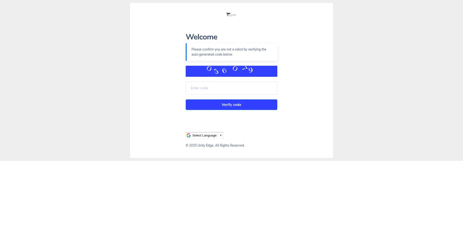 Website screenshot of Unityedge.org
