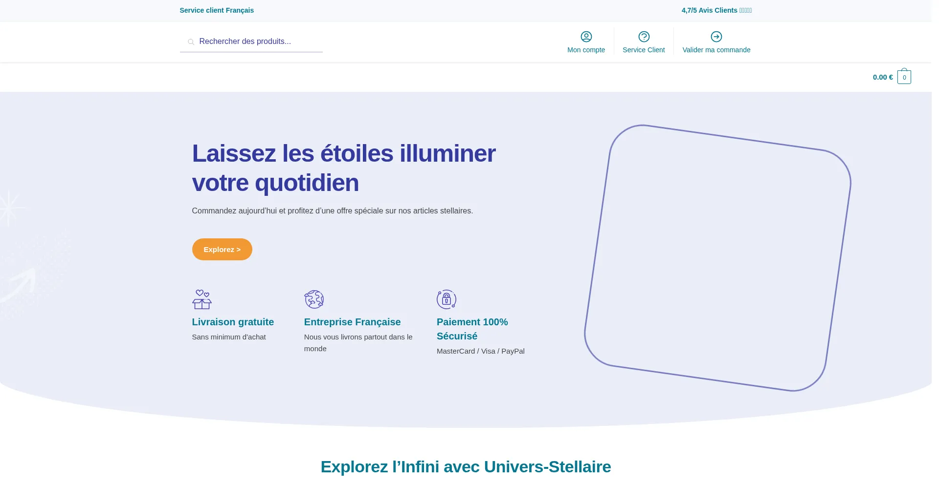 Univers-stellaire.com Screenshot