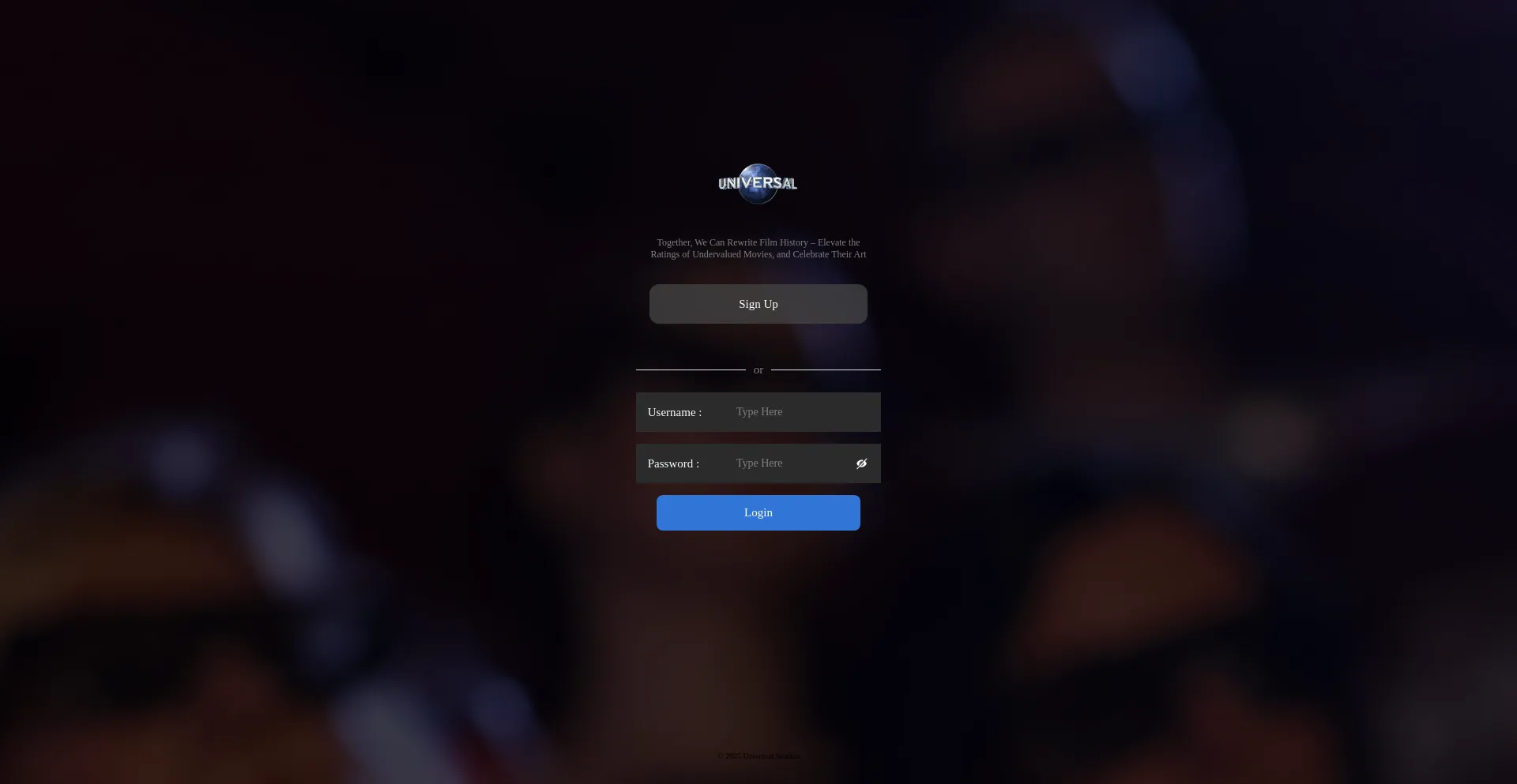 Website screenshot of Universalstudioworksite.com