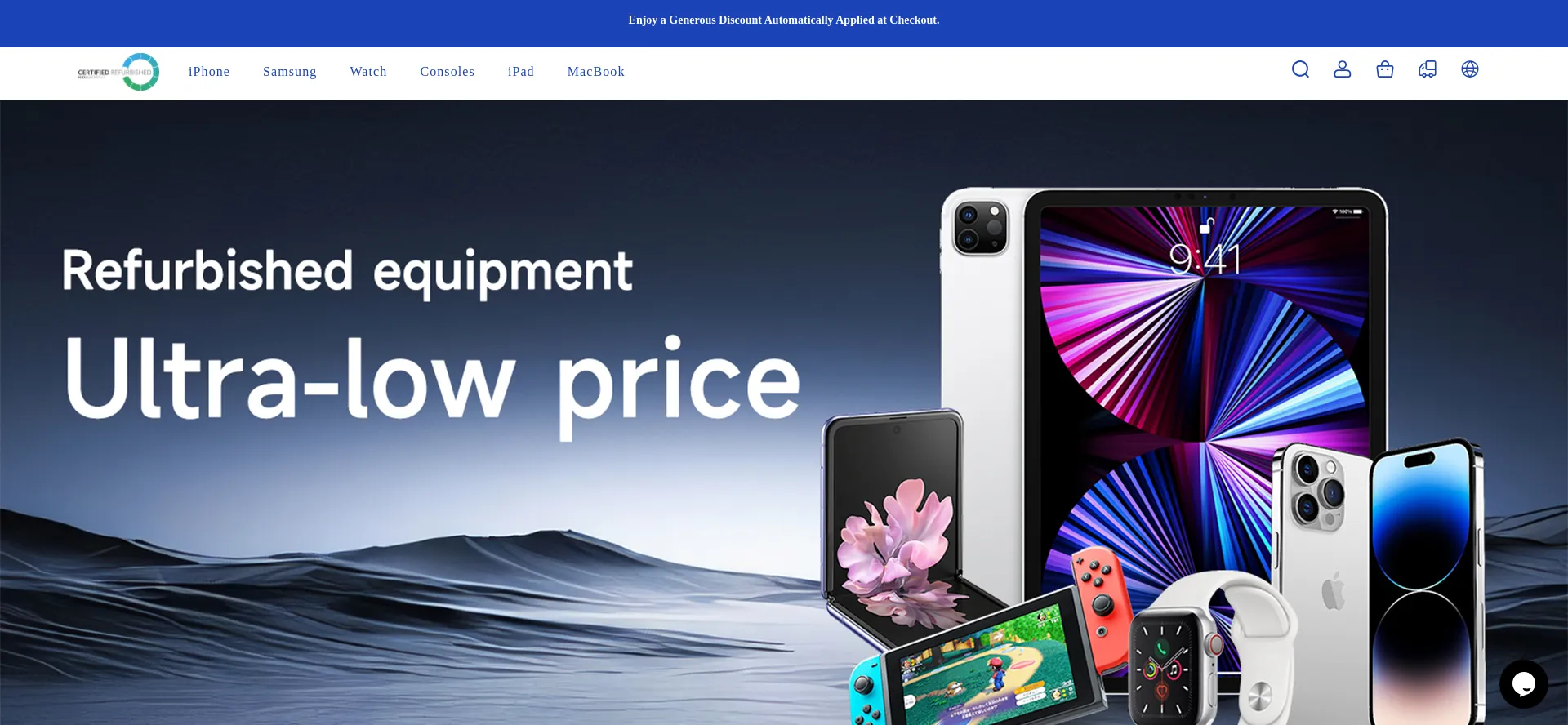 Website screenshot of Unlockedcertified.store