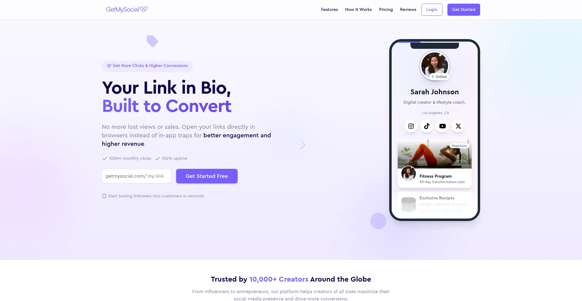 Website screenshot of Unlockmysocial.com