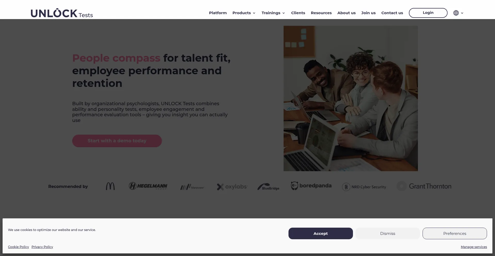 Unlocktest.com Screenshot