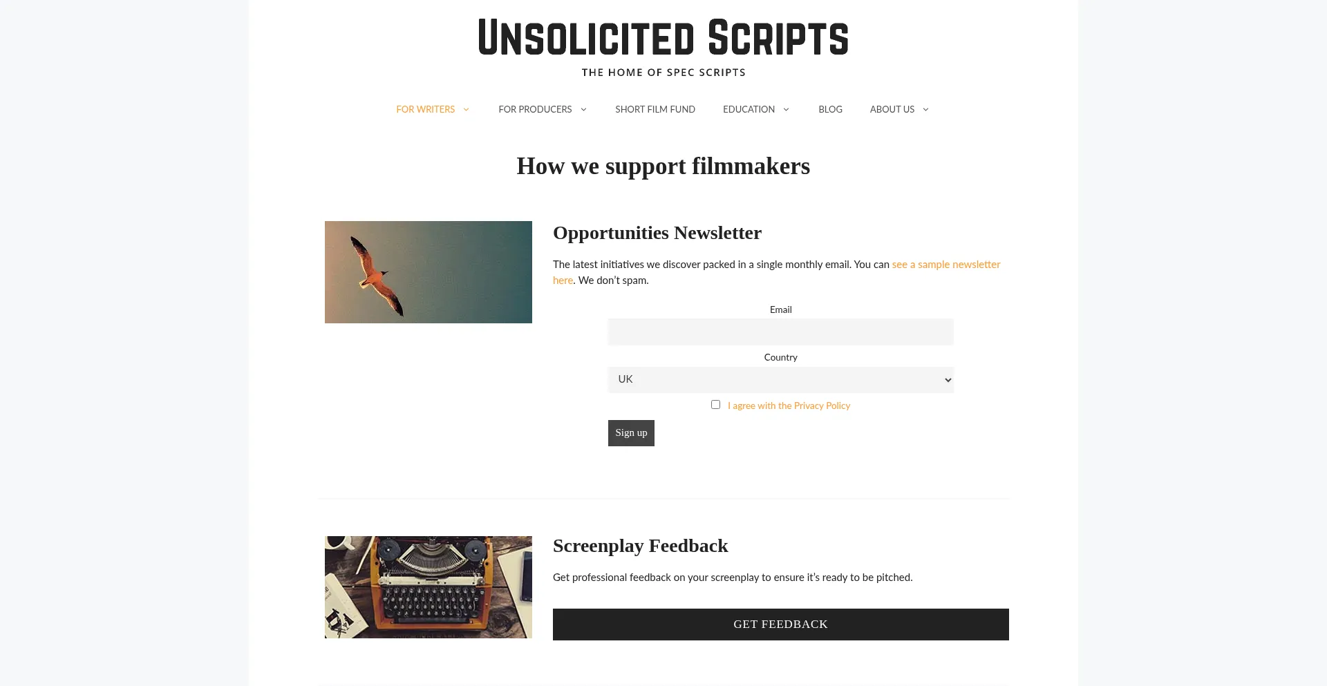 Unsolicitedscripts.com