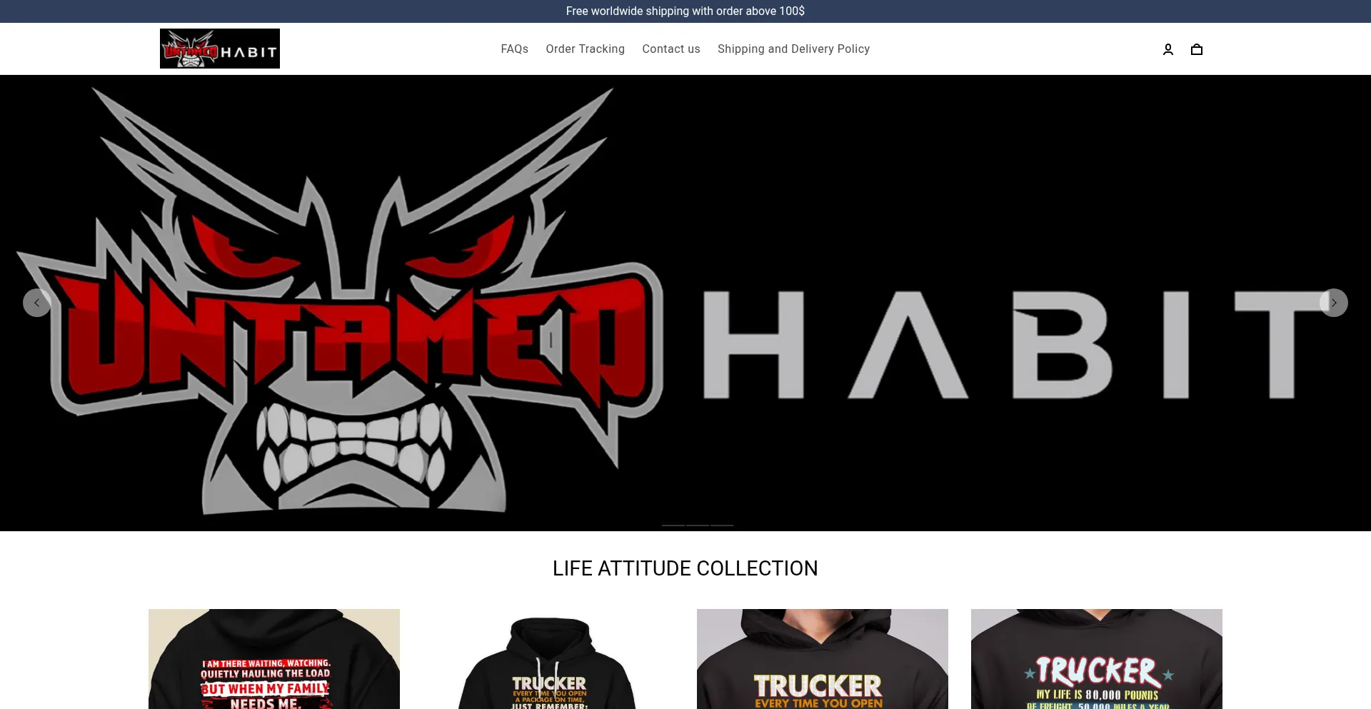 Untamedhabit.com Screenshot