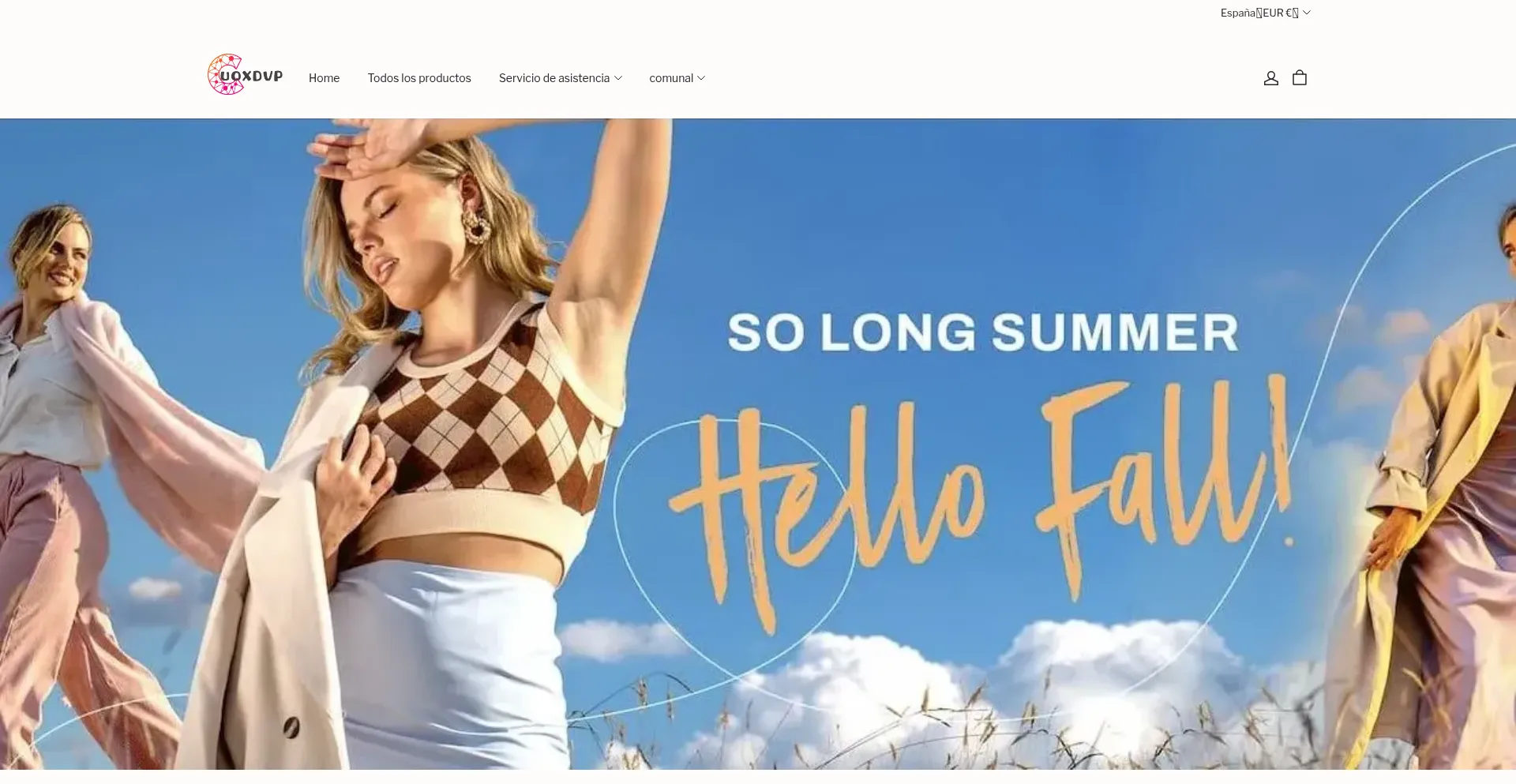 Website screenshot of Uoxdvp.shop
