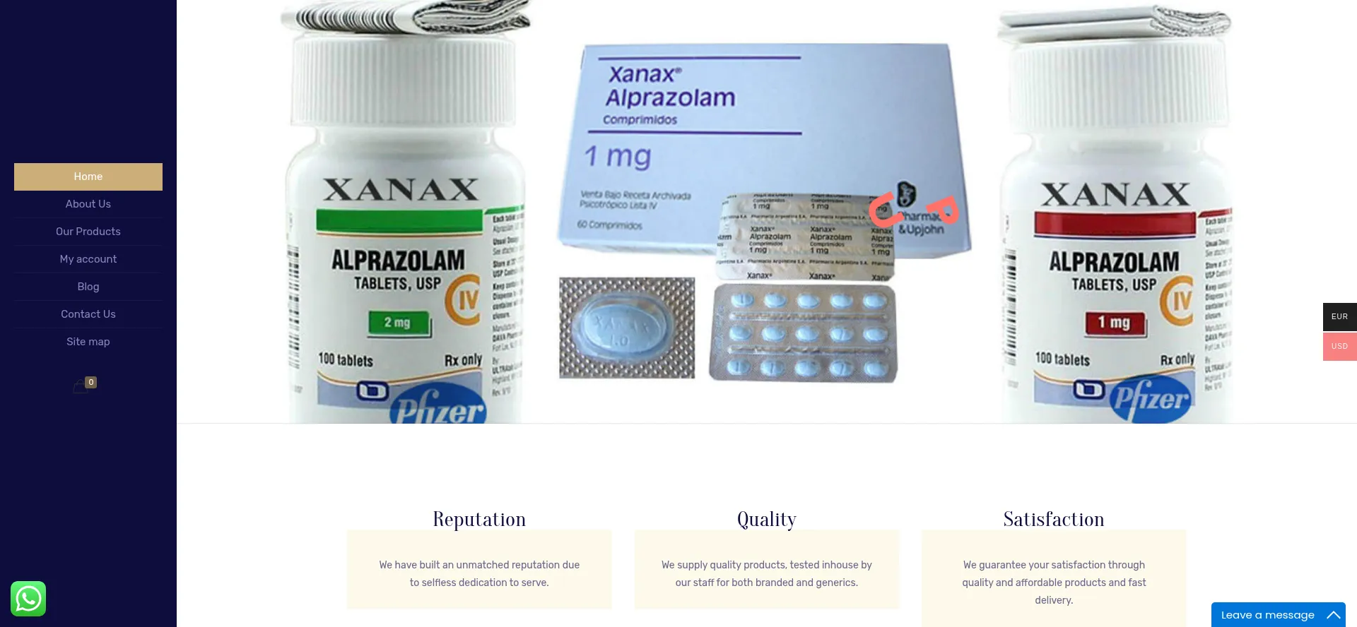 Website screenshot of Up-stationshop.com