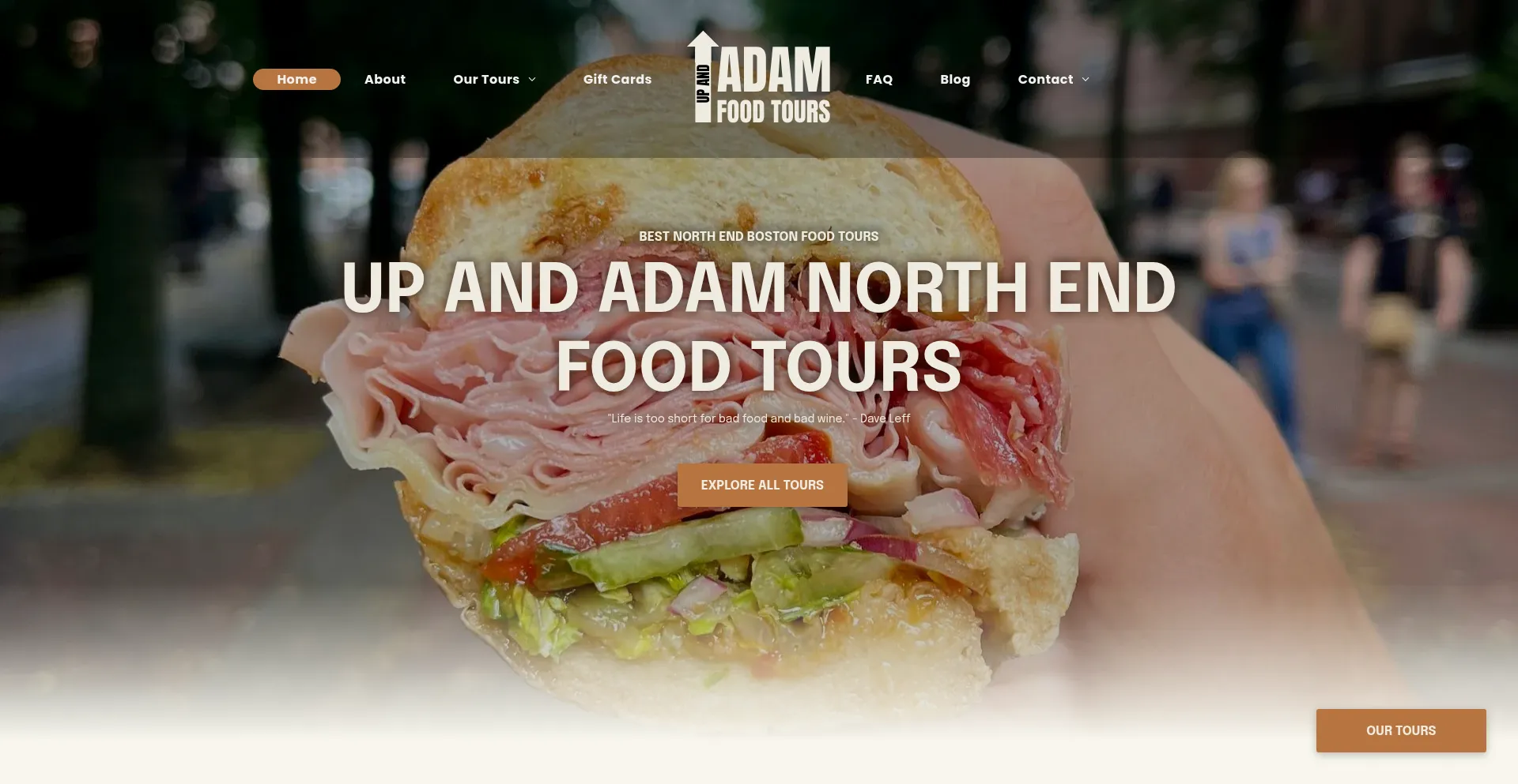 Upandadamfoodtours.com