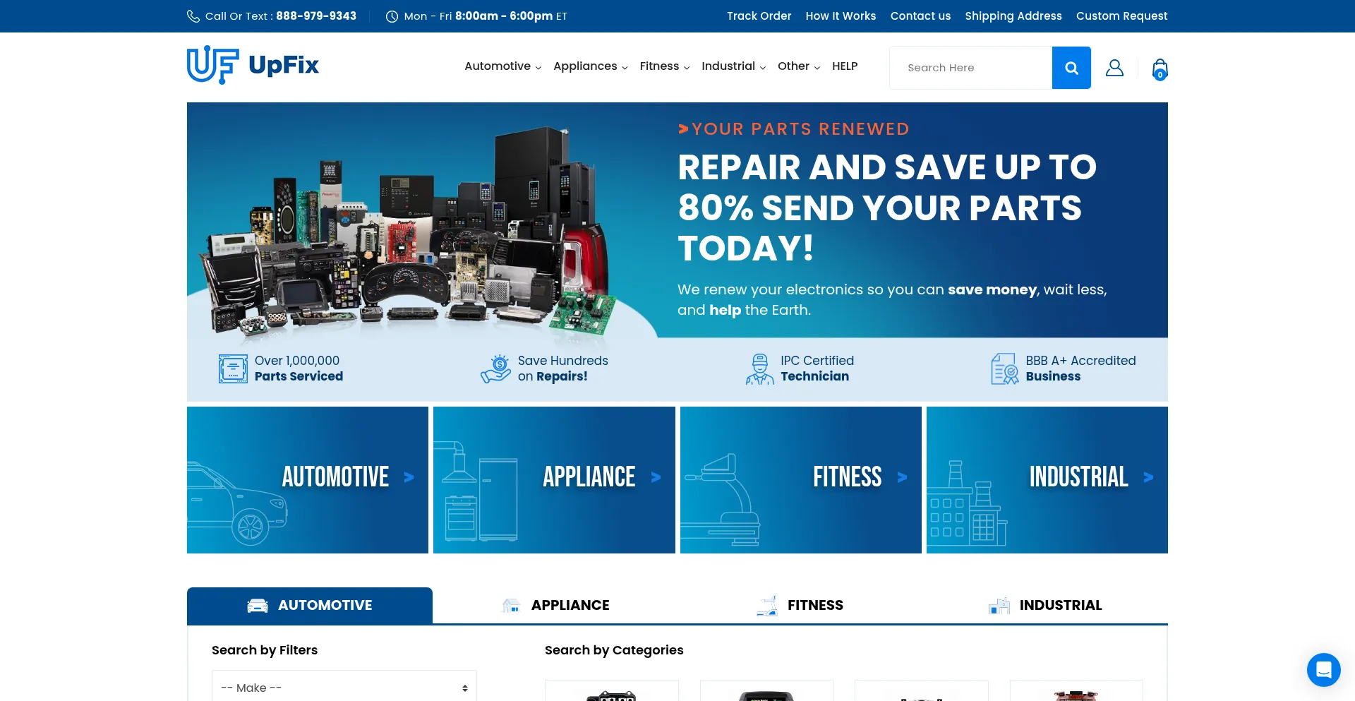 Upfix.com Screenshot