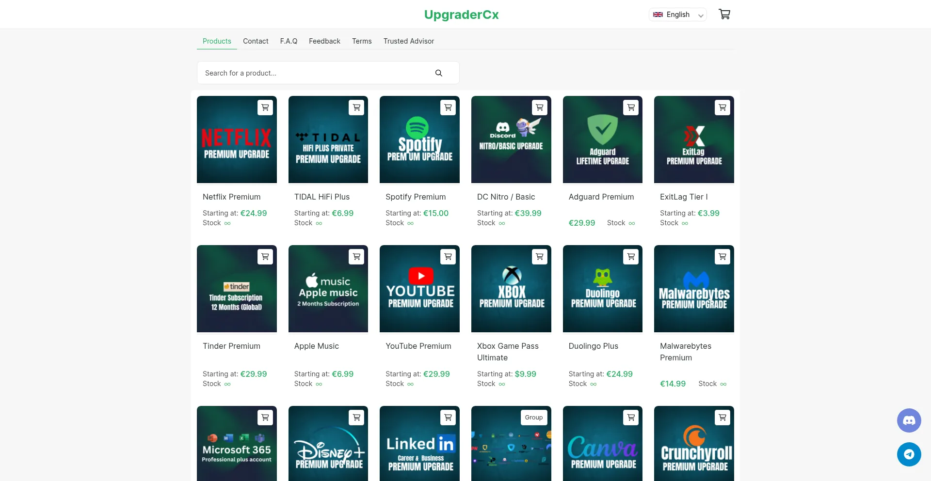 Upgradercx.com Screenshot