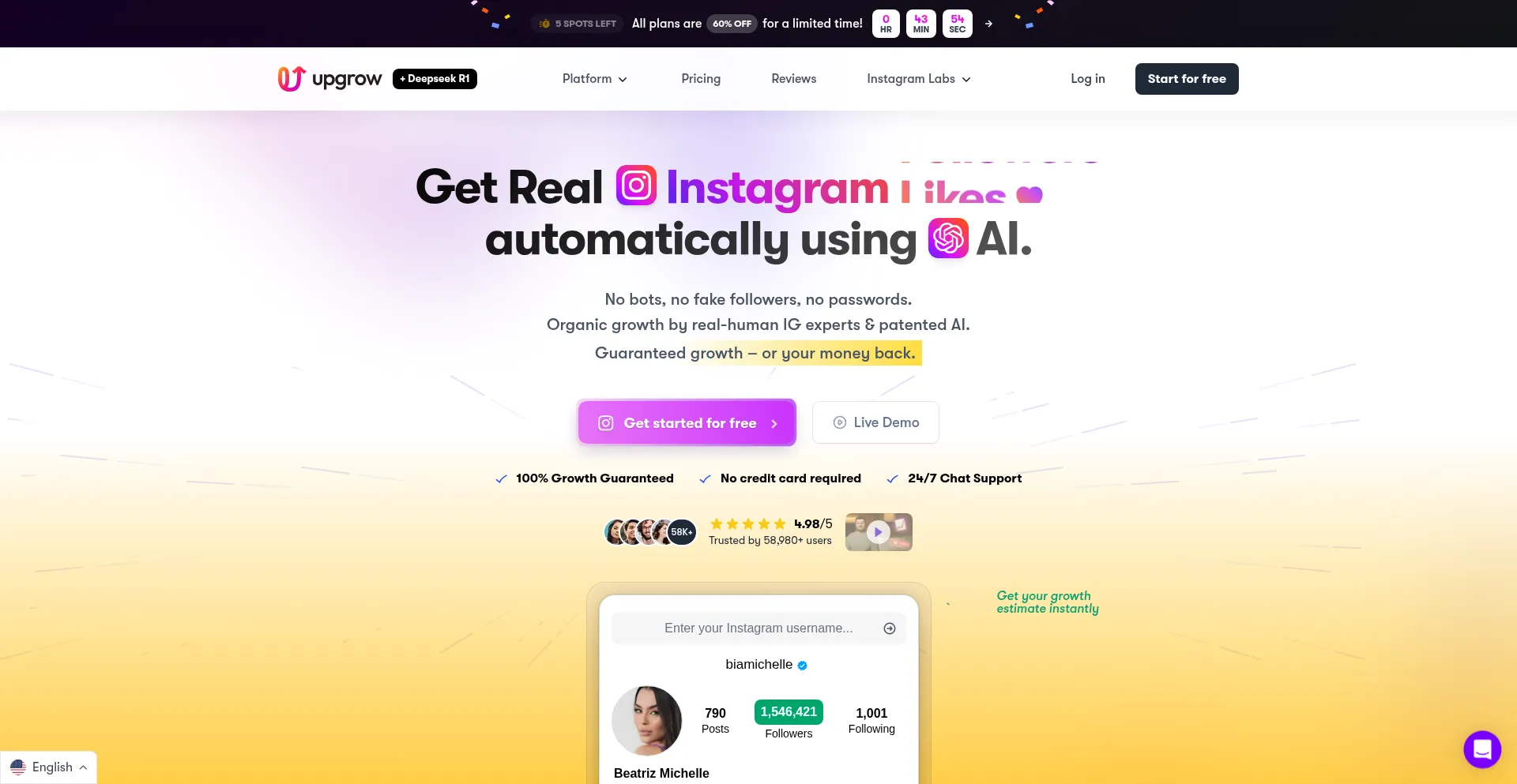 Upgrow.com Screenshot