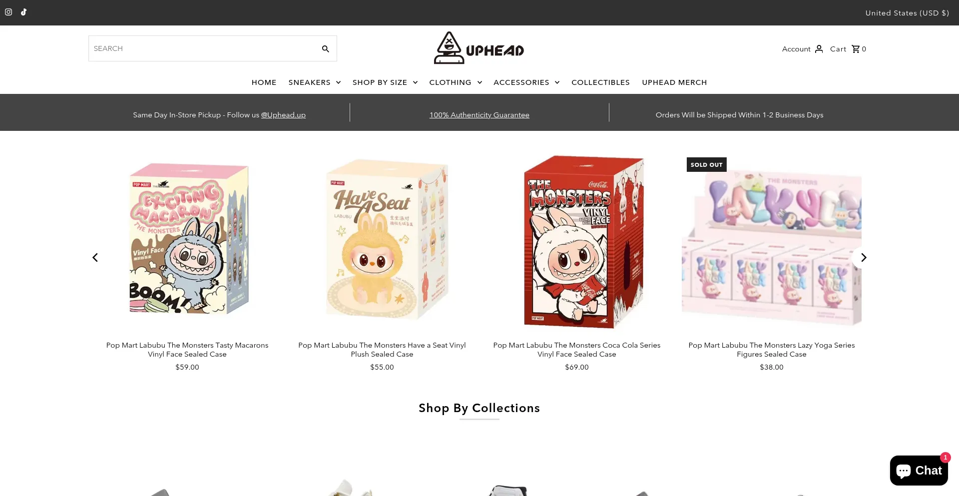 Website screenshot of Upheadup.com