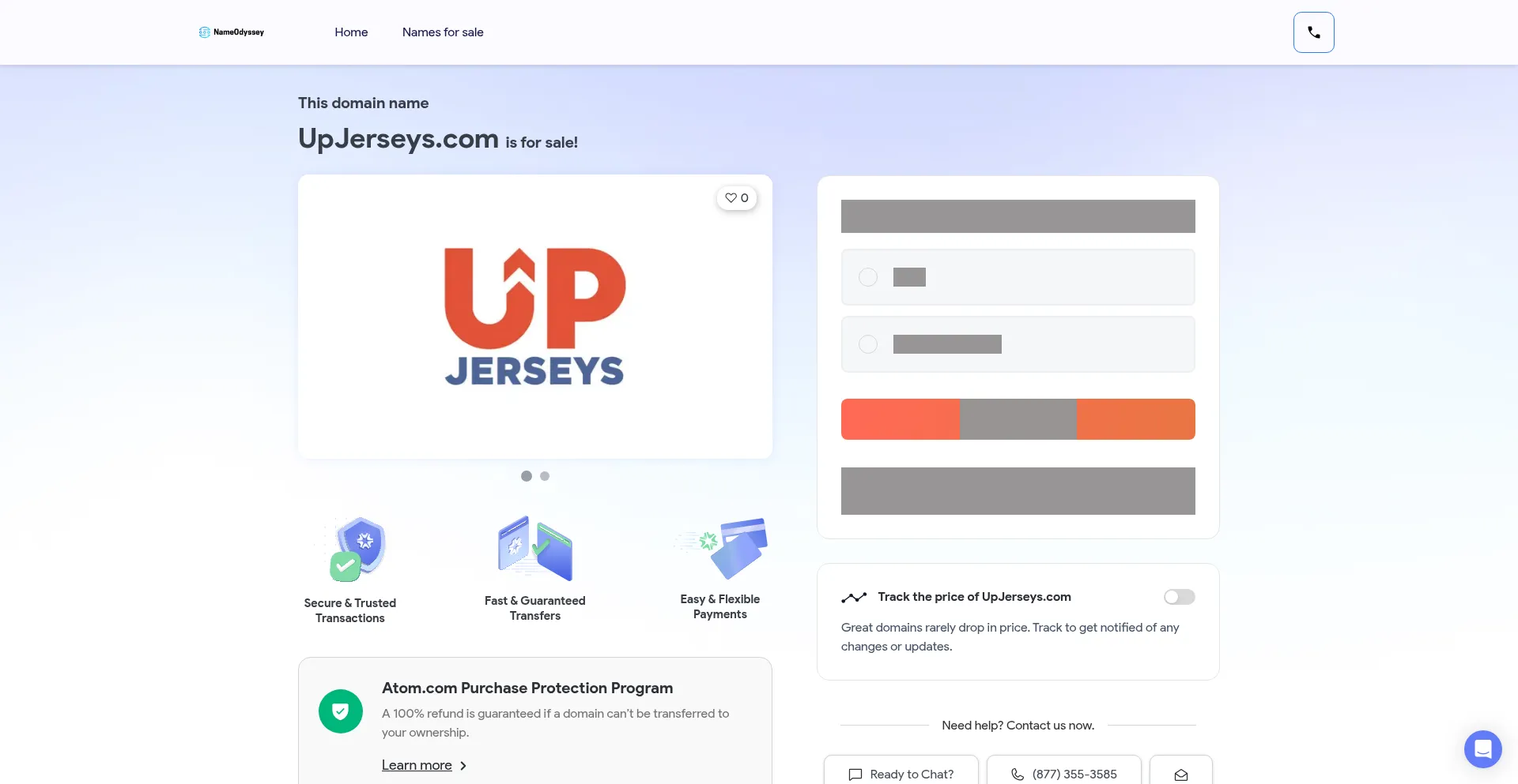 Upjerseys.com Screenshot