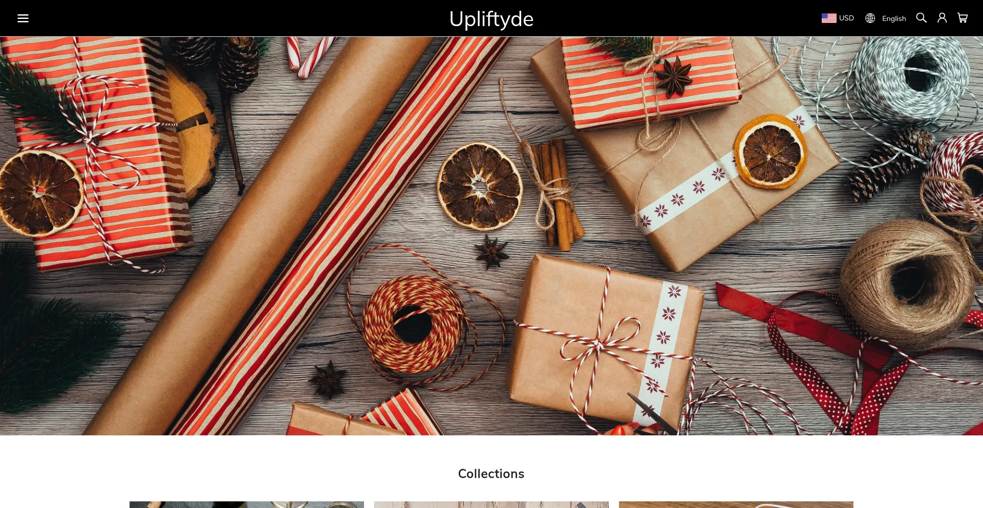 Website screenshot of Upliftyde.com