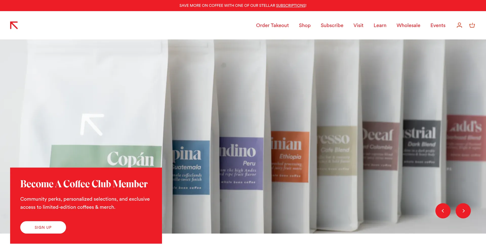 Upperleftroasters.com Screenshot