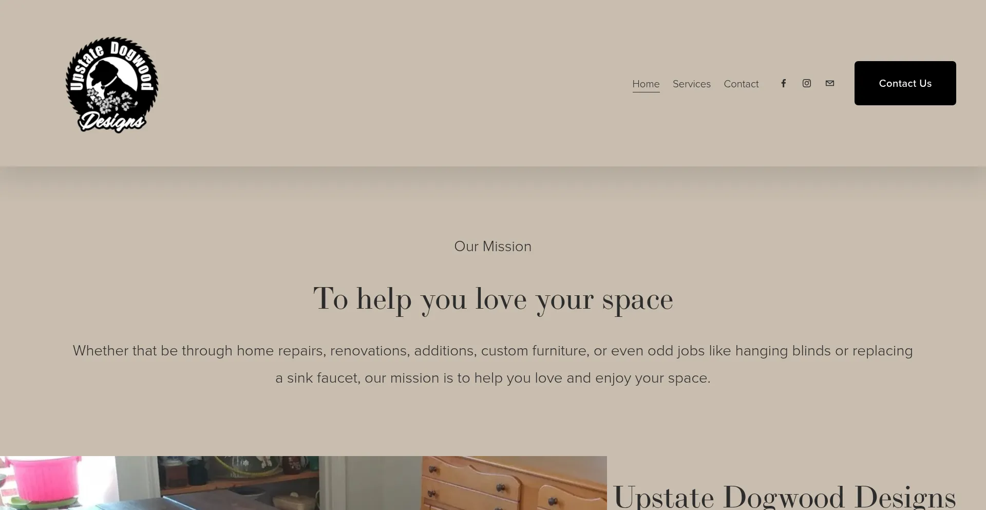Upstatedogwooddesigns.com Screenshot