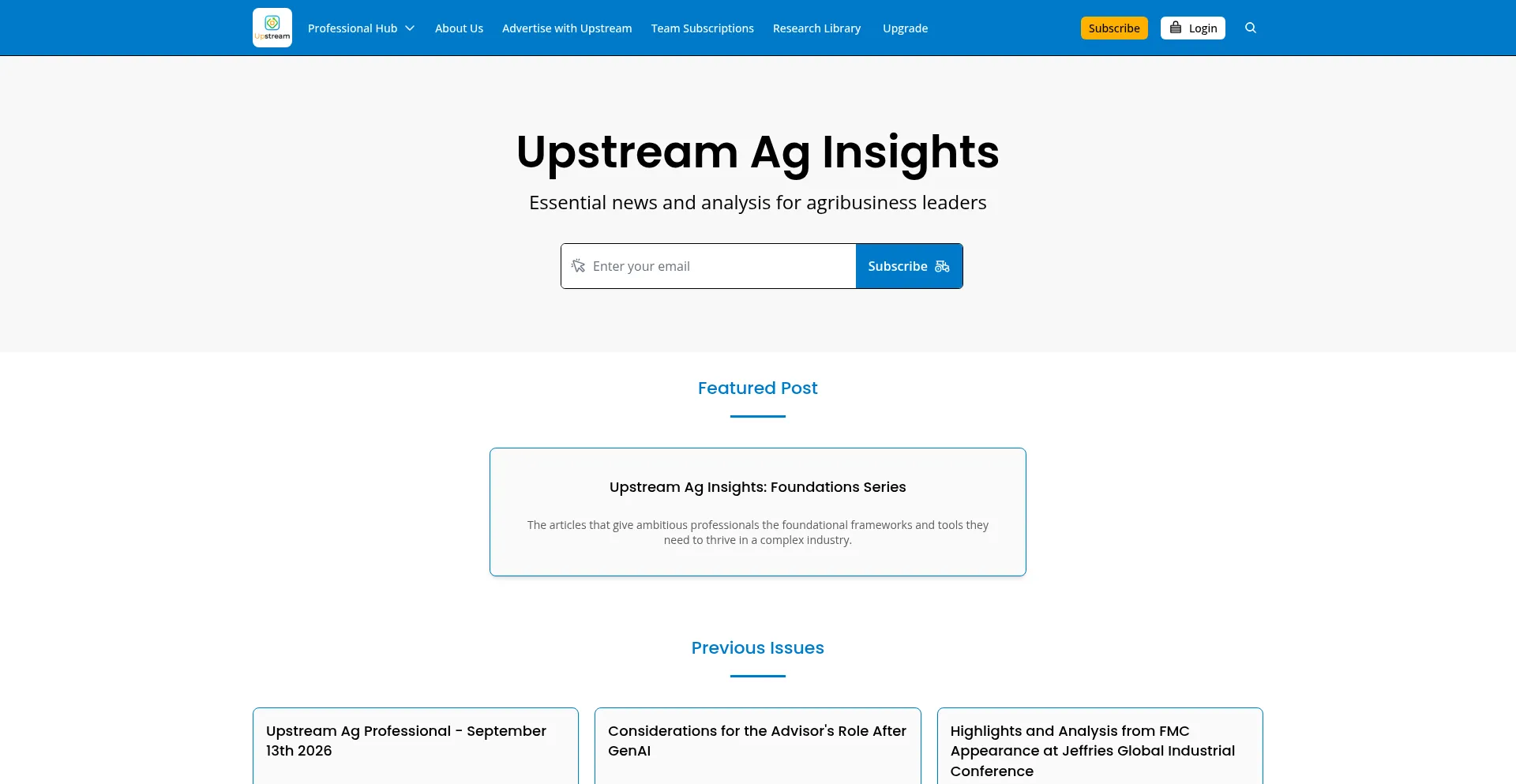 Upstream.ag