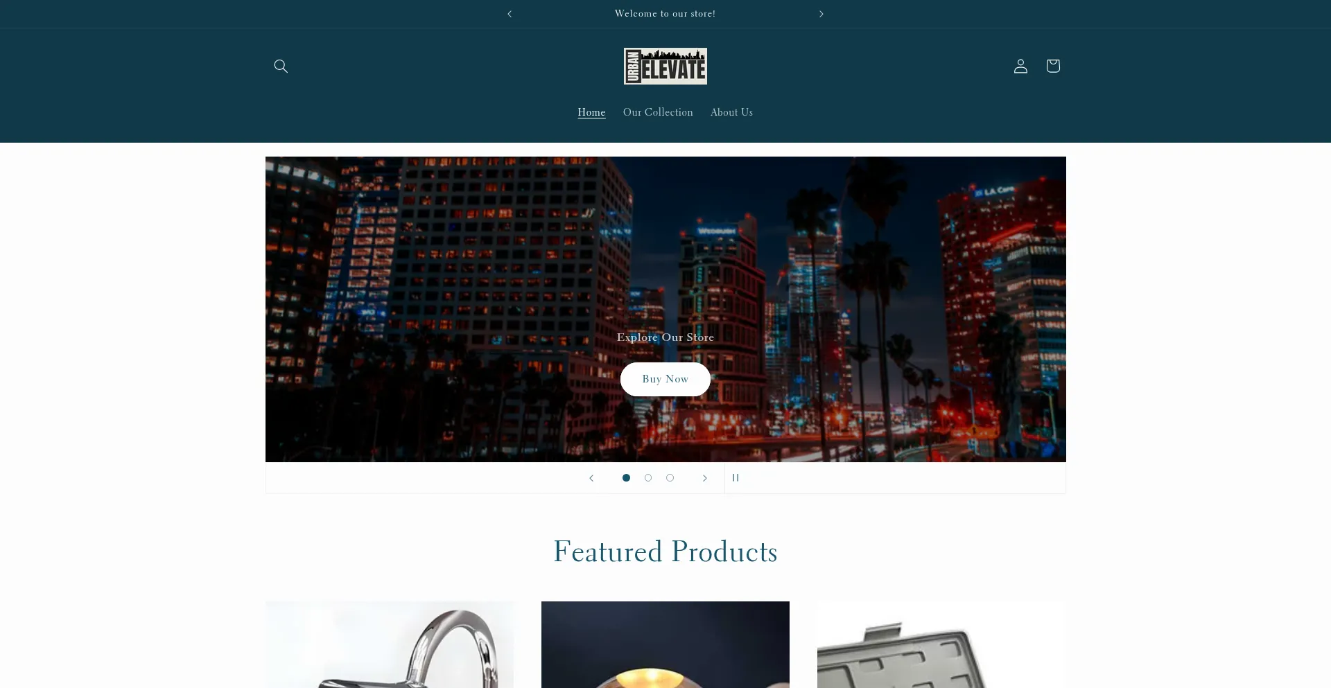 Website screenshot of Urban-elevate.com