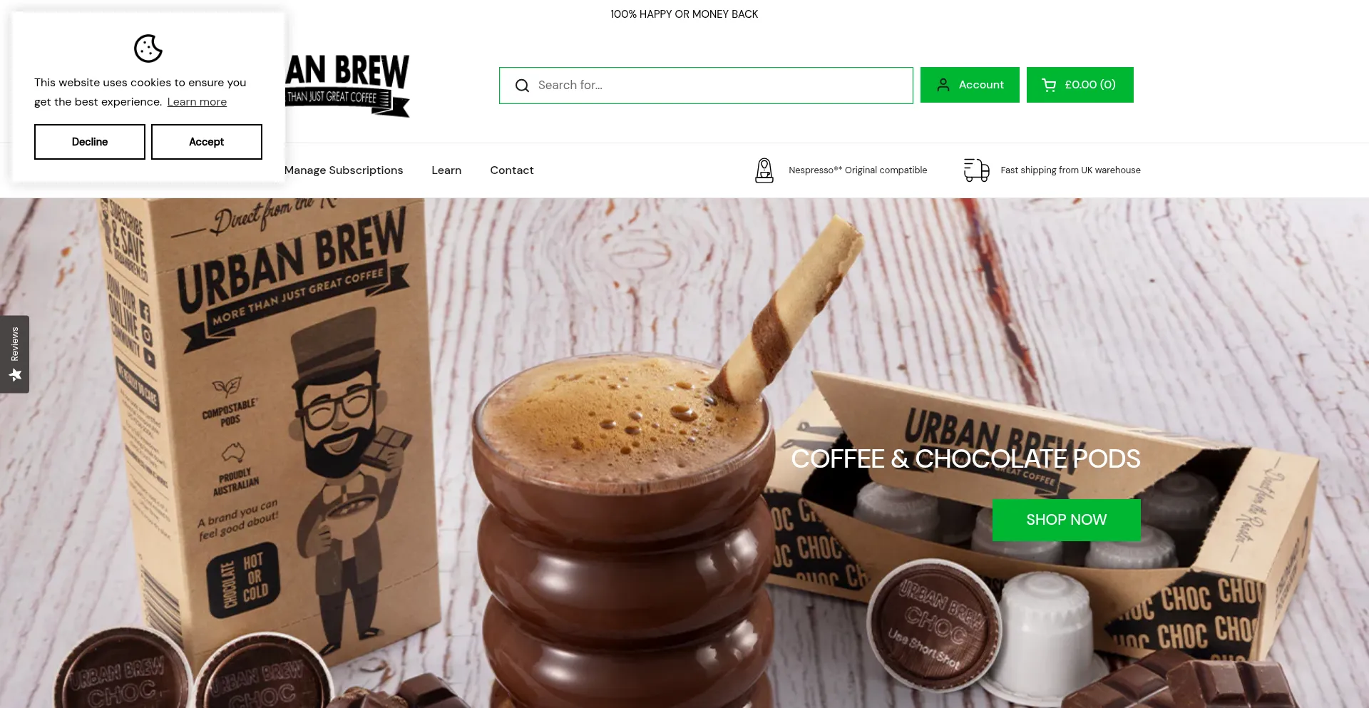 Urbanbrew.co.uk Screenshot