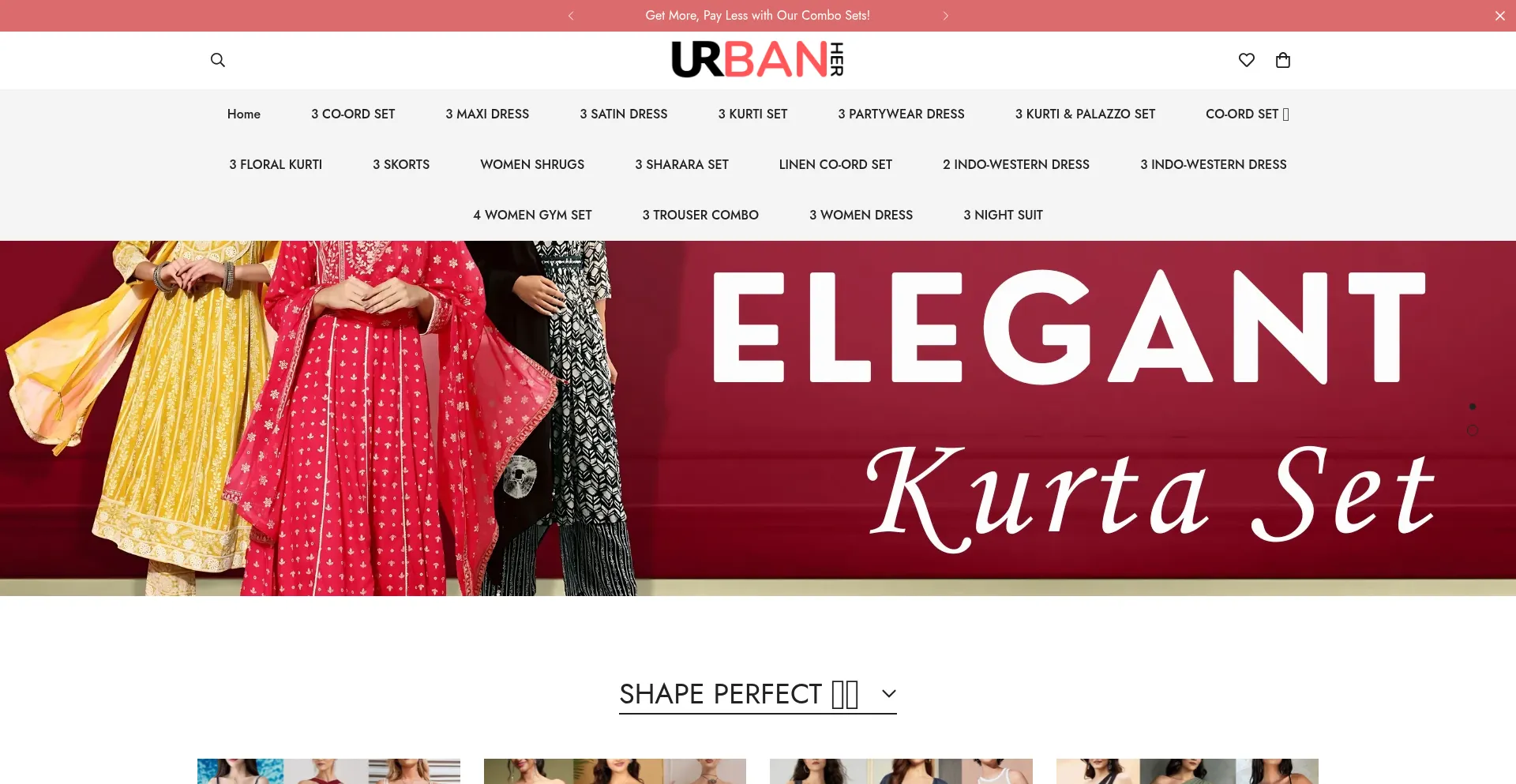 Website screenshot of Urbanher.com