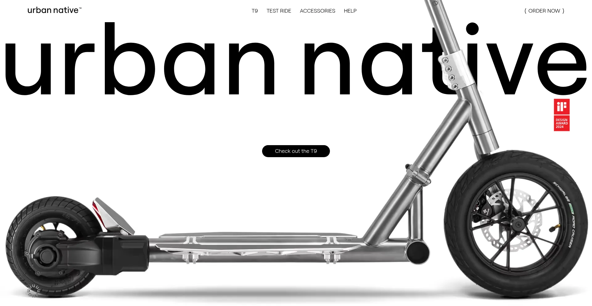 Website screenshot of Urbannative.com