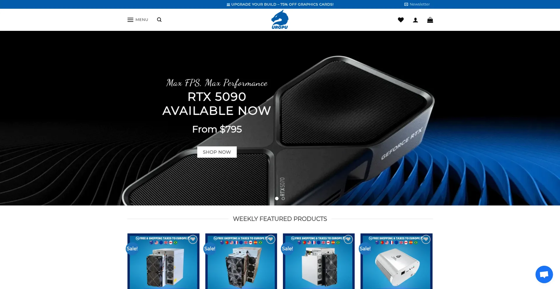 Urgpu.com Screenshot