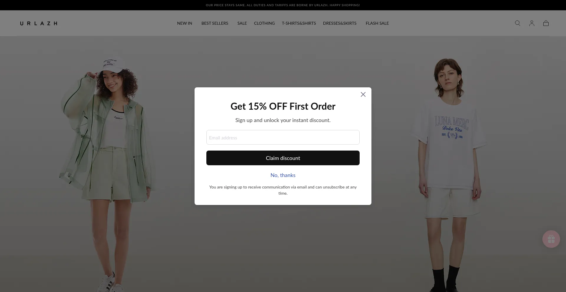 Website screenshot of Urlazhny.com