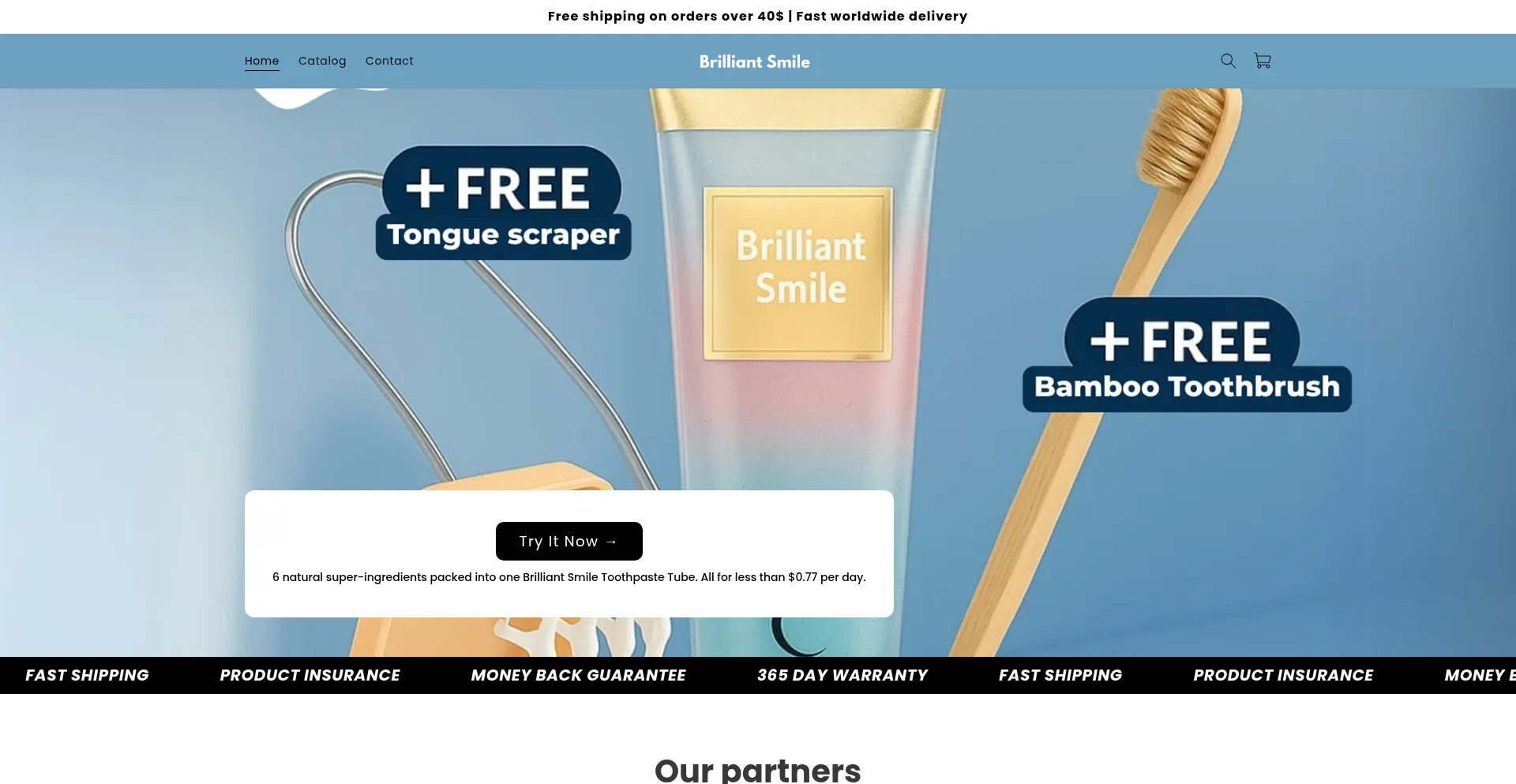 Website screenshot of Urshop.us