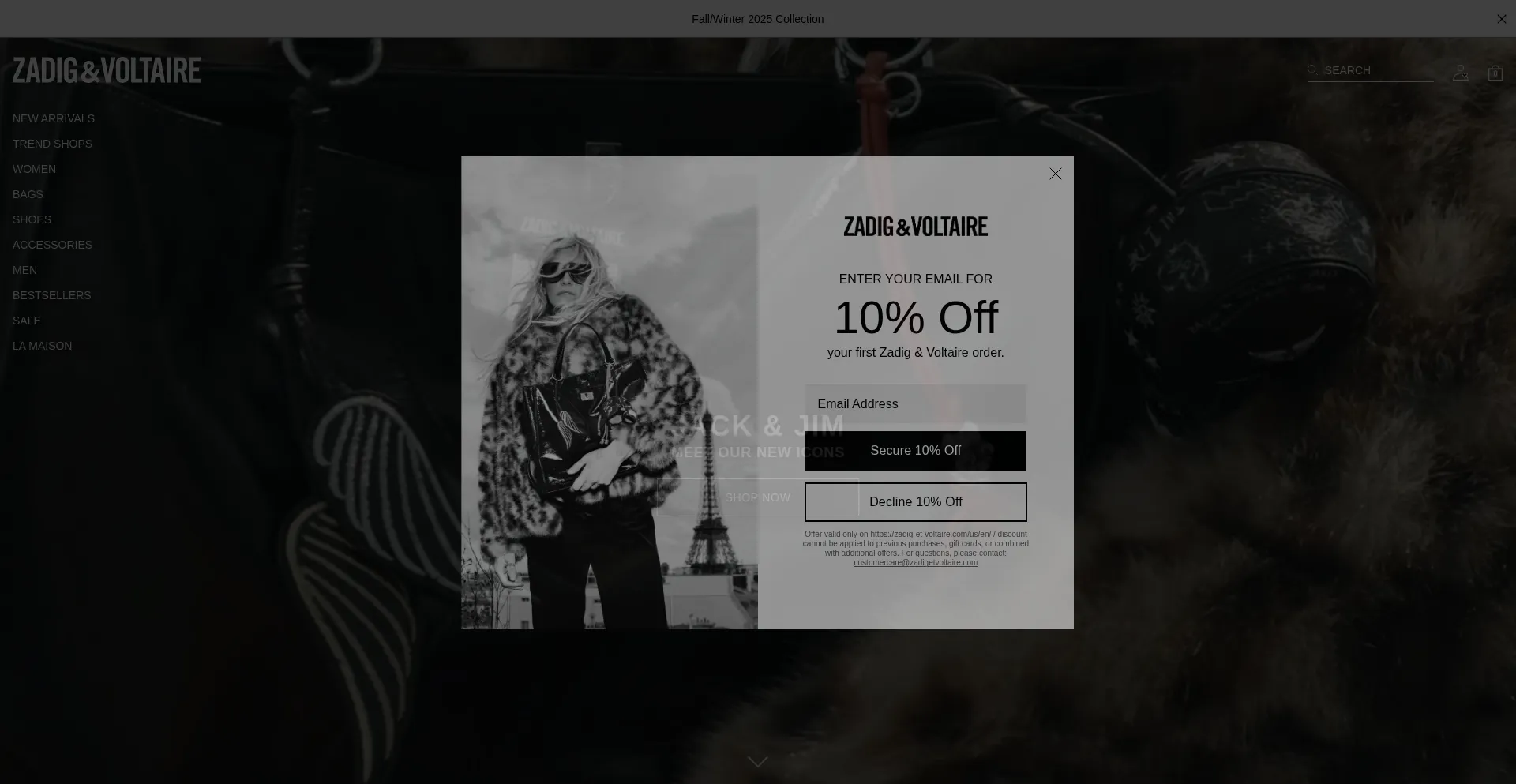 Us.zadig-et-voltaire.com Screenshot