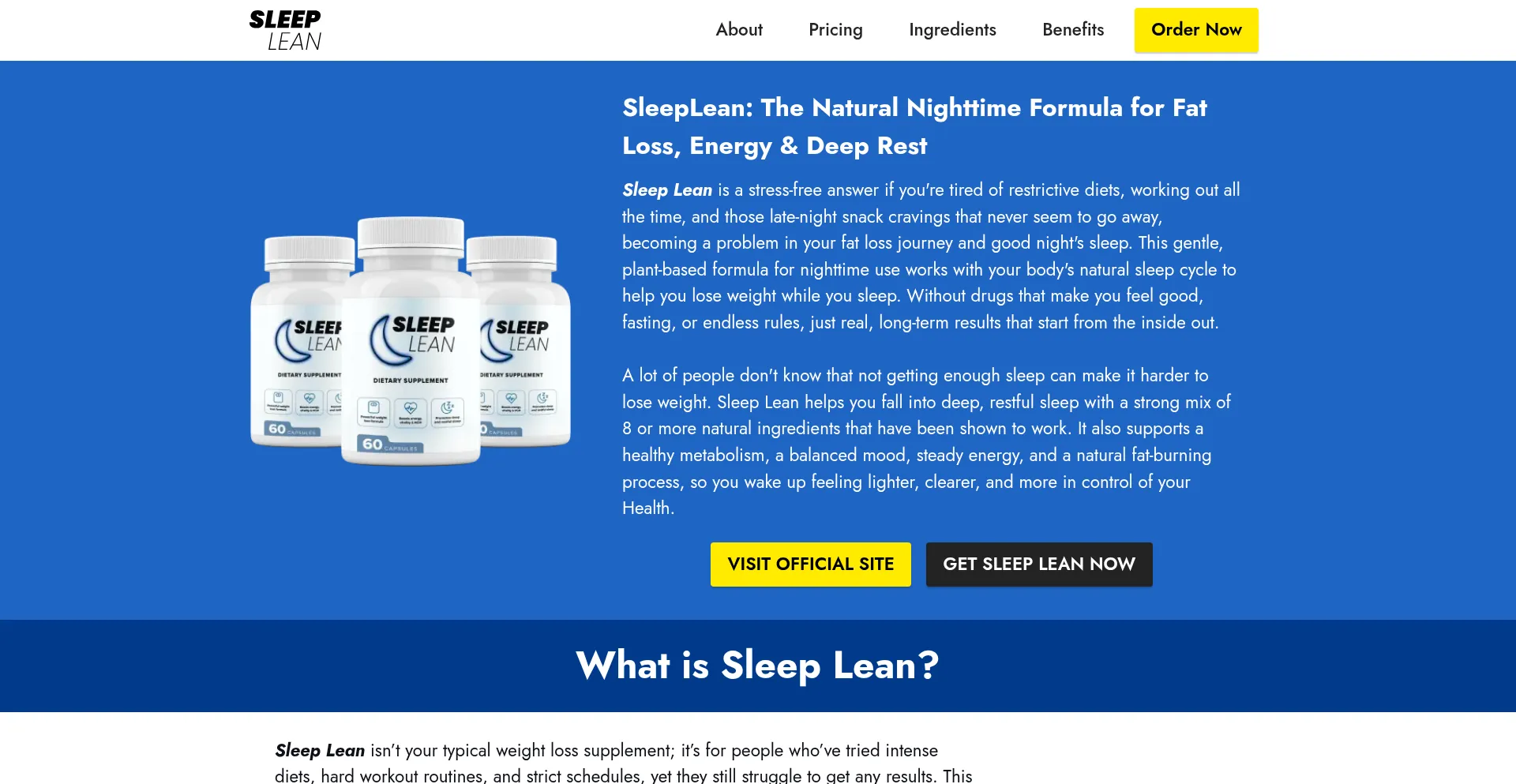 Us-sleeplean-us.us Screenshot