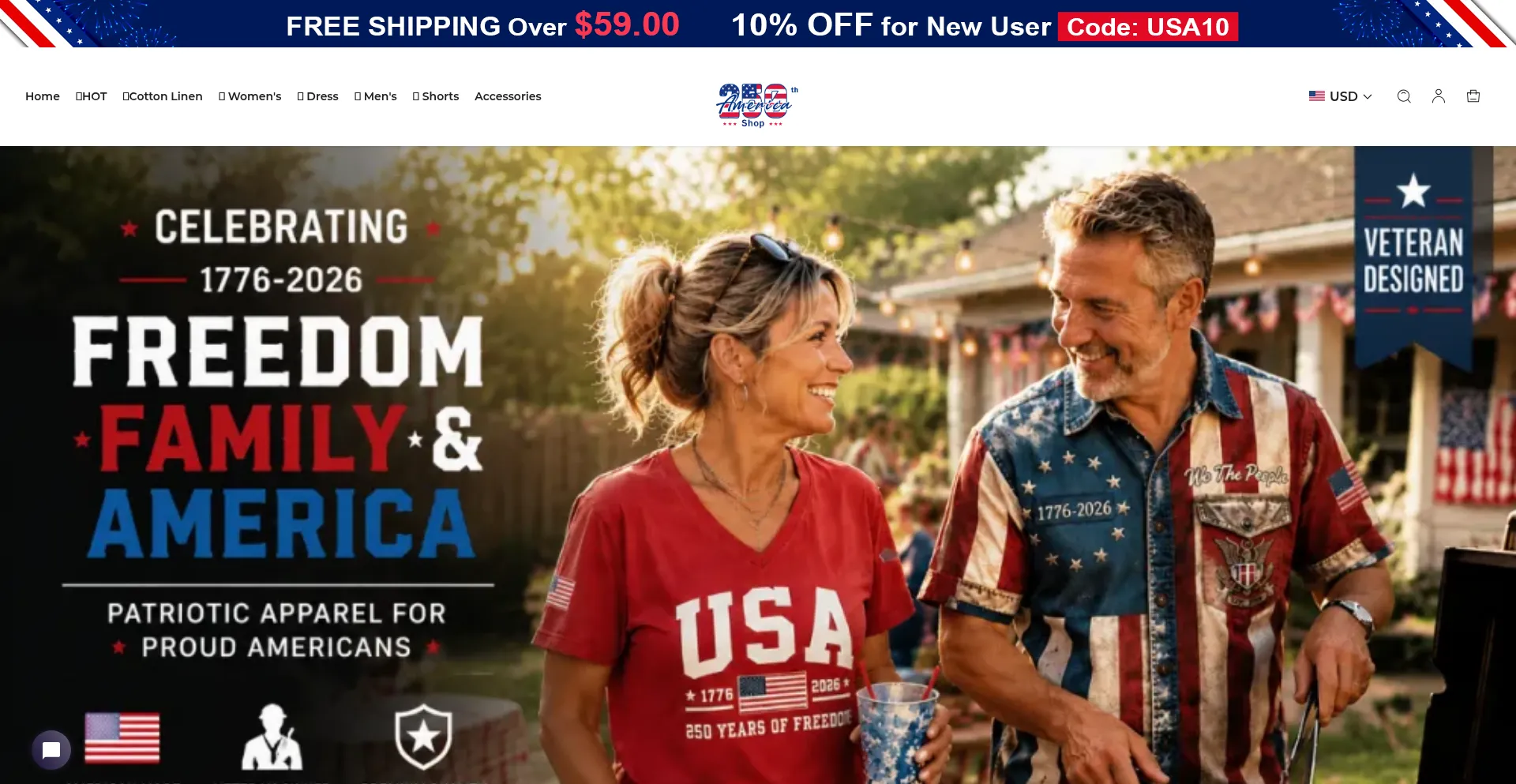 Usa250teeshop.com