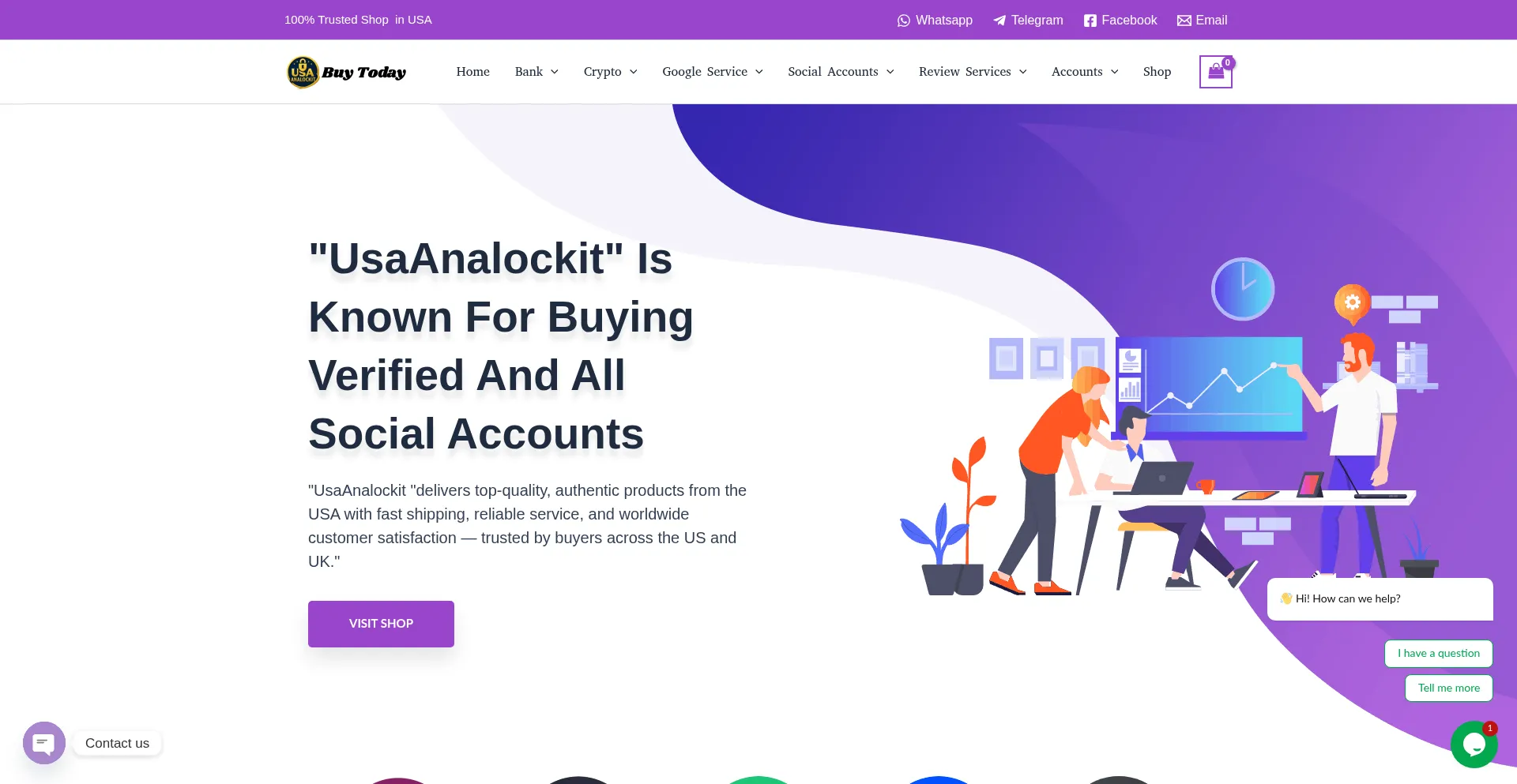 Usaanalockit.com Screenshot
