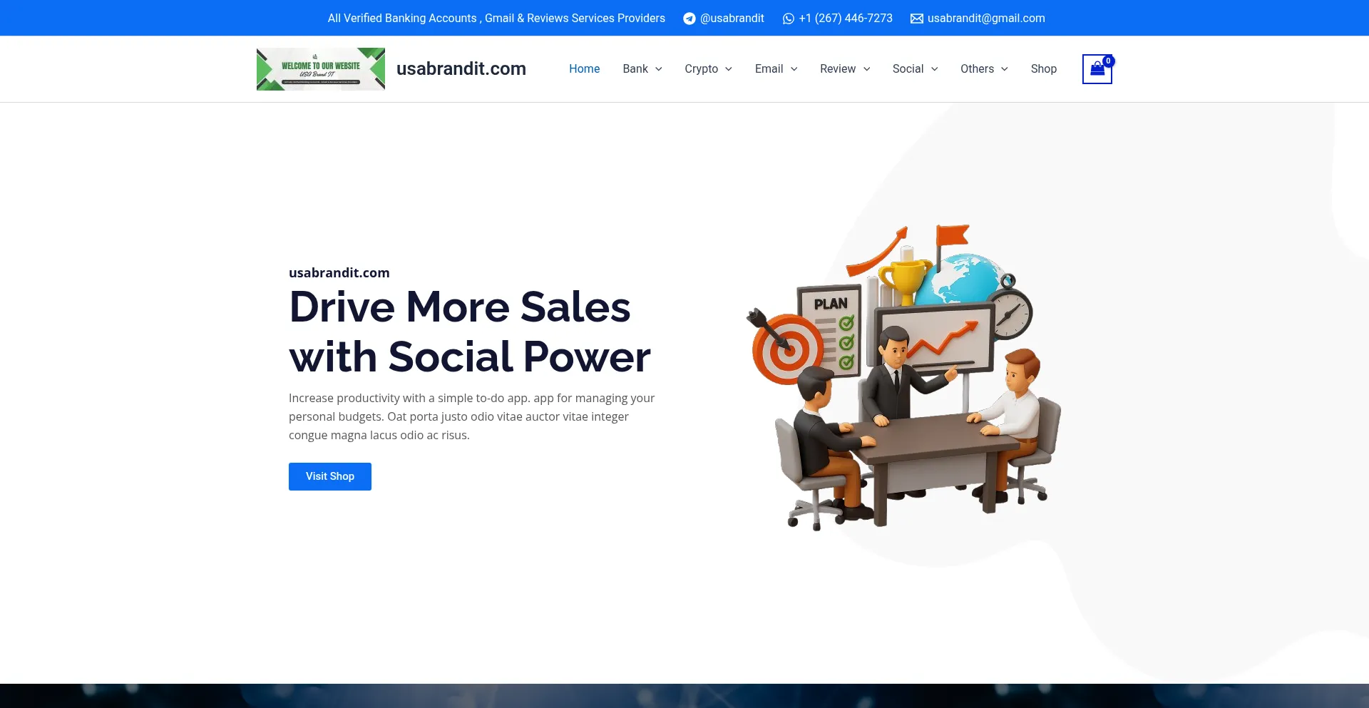 Usabrandit.com Screenshot