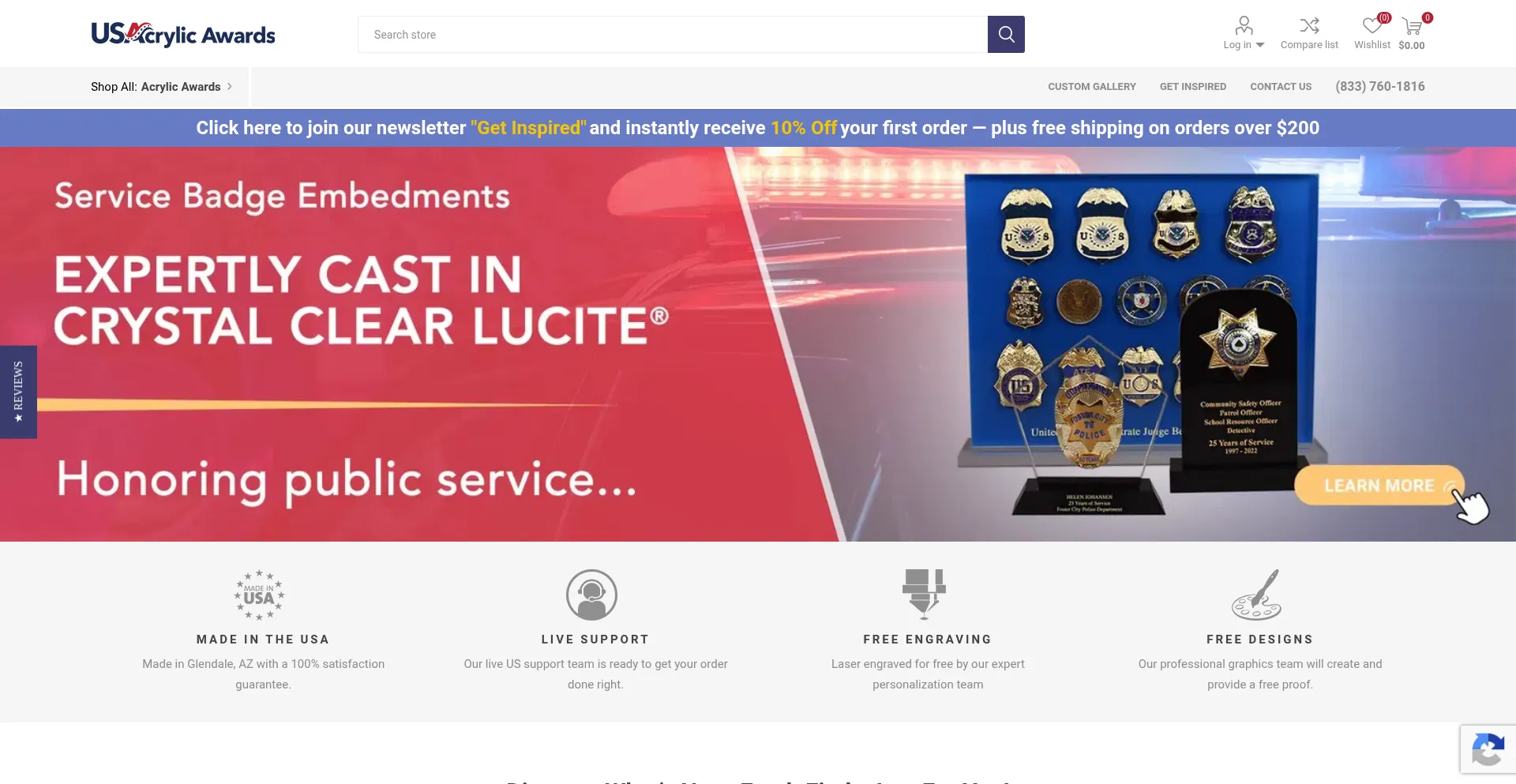 Usacrylicawards.com