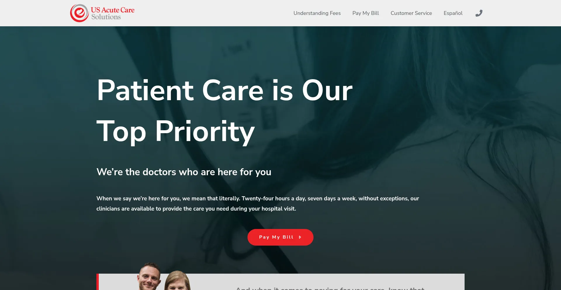 Website screenshot of Usacsbill.com