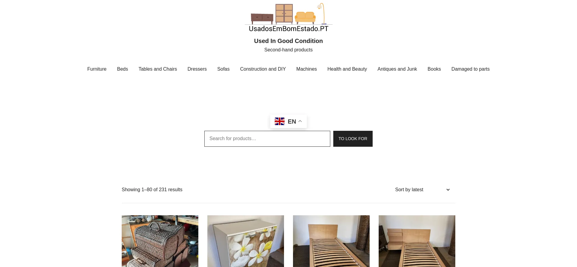 Website screenshot of Usadosembomestado.pt