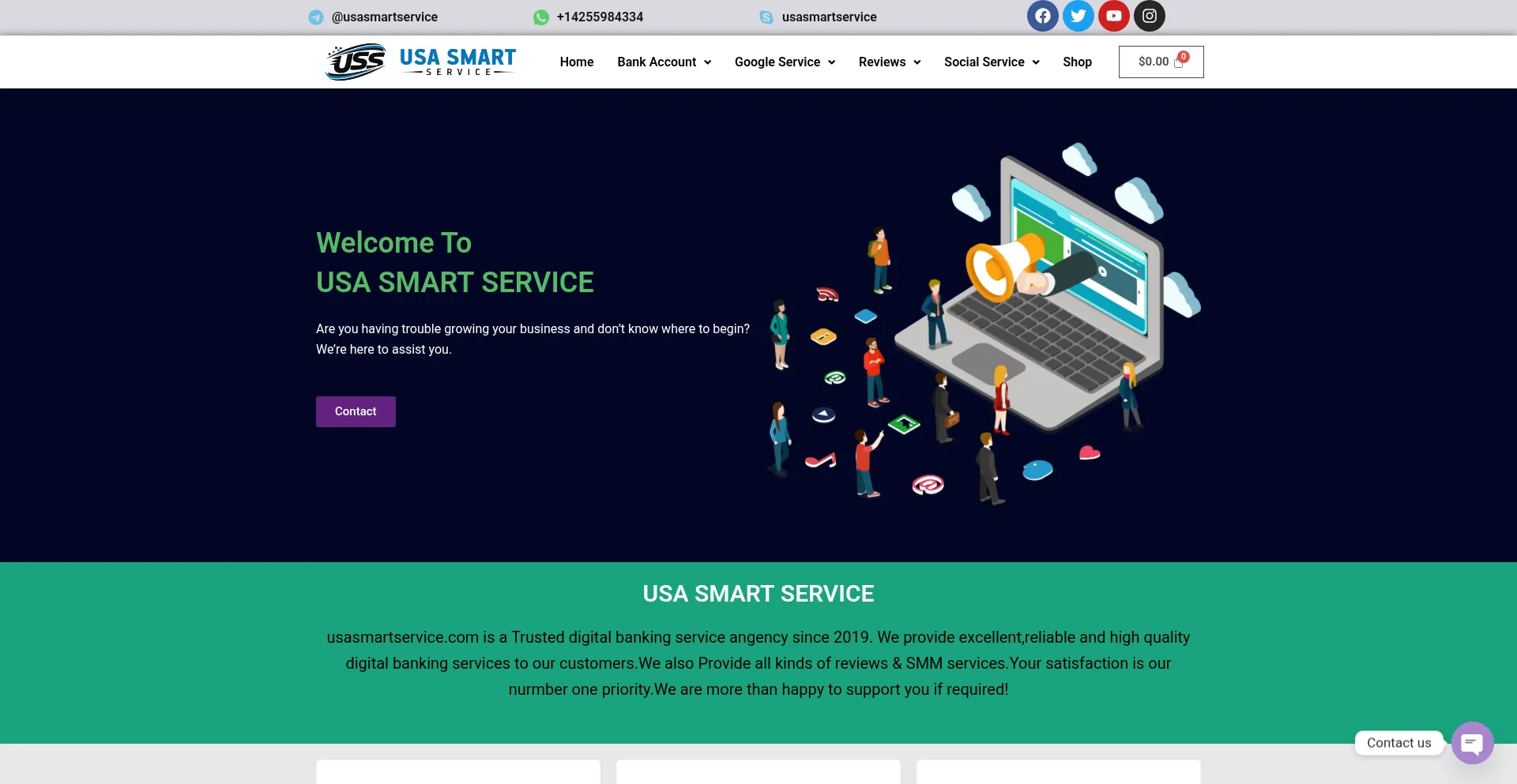 Usasmartservice.com Screenshot