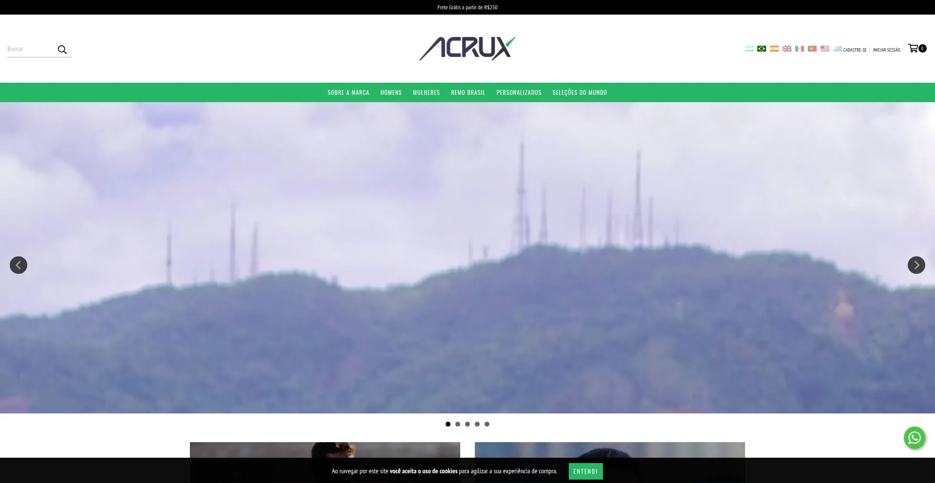 Website screenshot of Useacrux.com