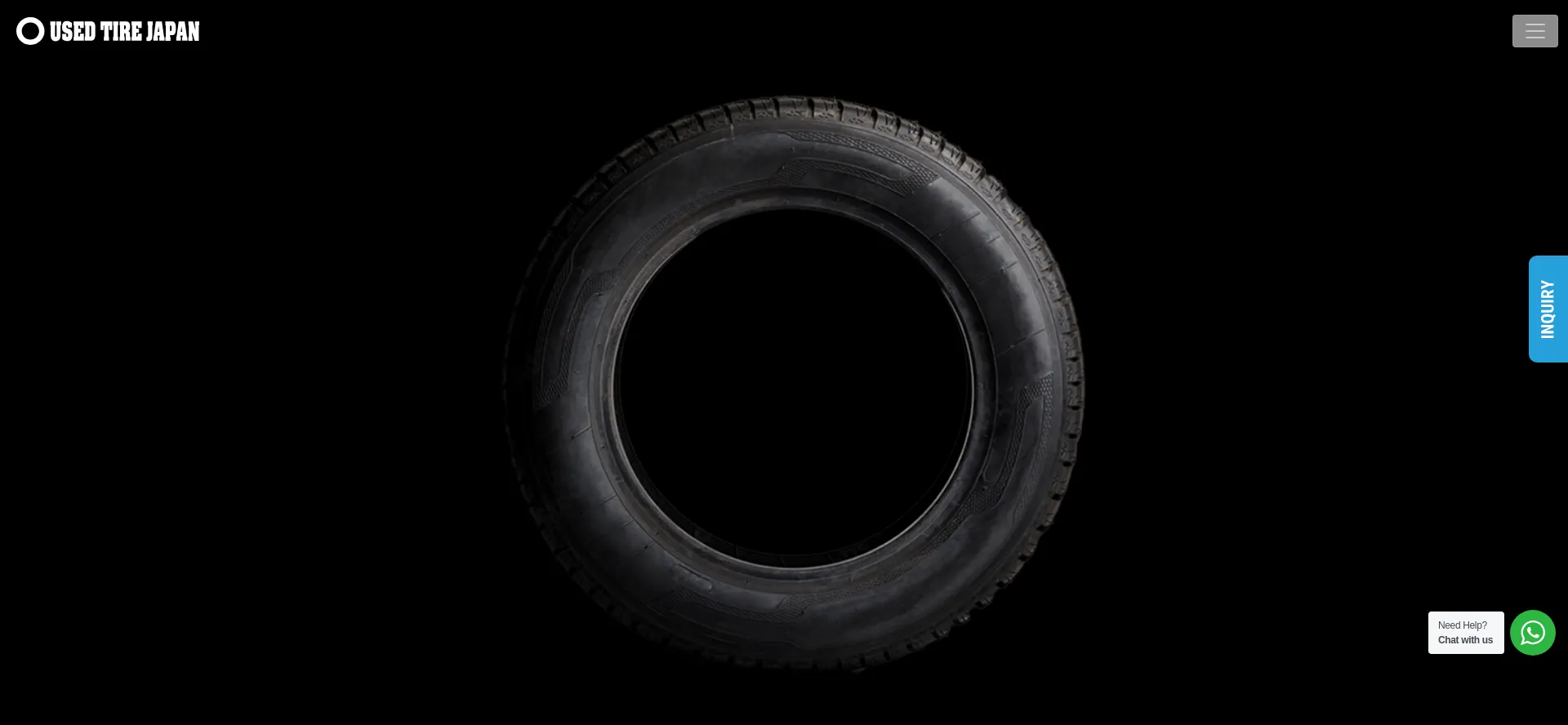 Website screenshot of Usedtirejapan.com