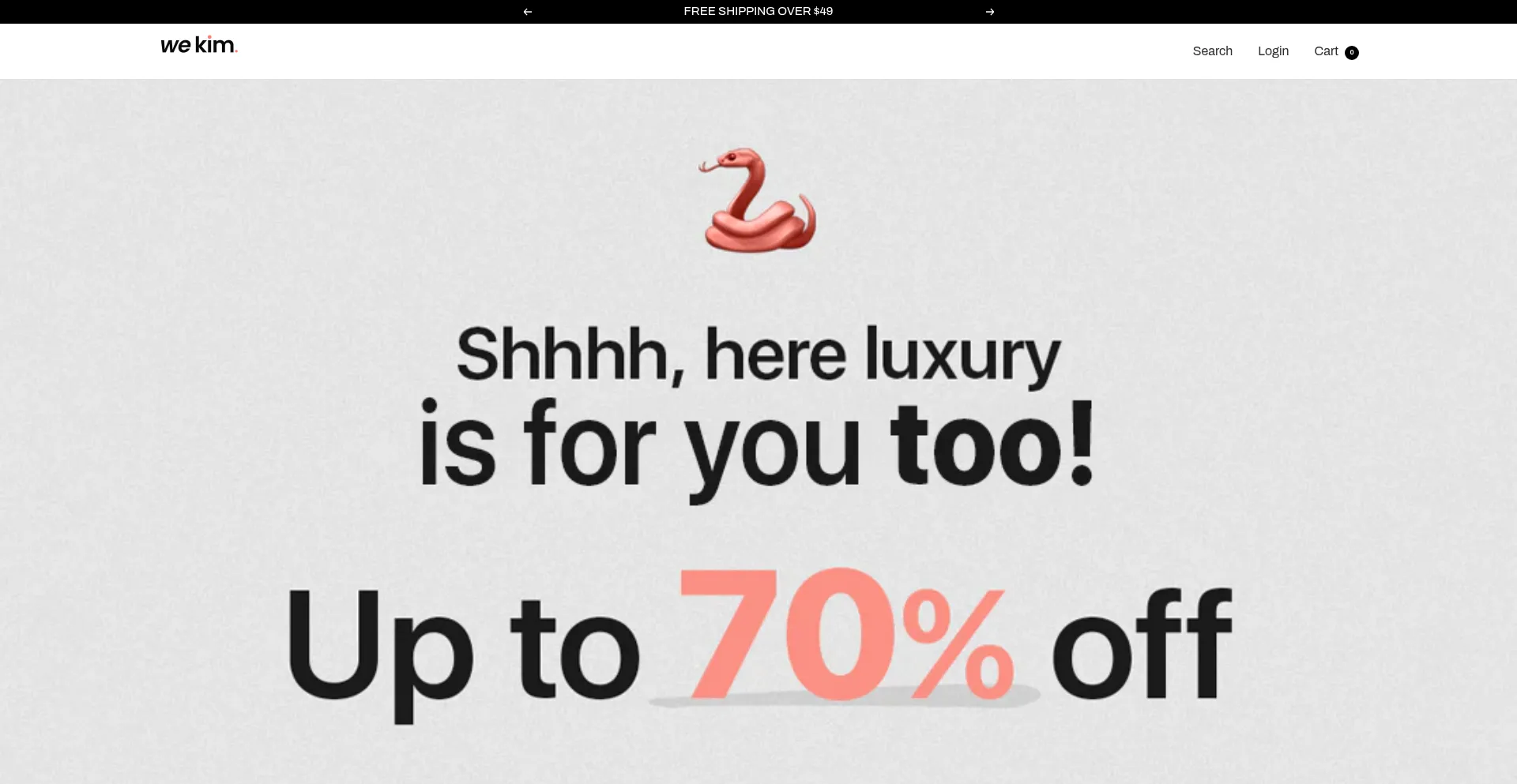 Website screenshot of Usewekim.com