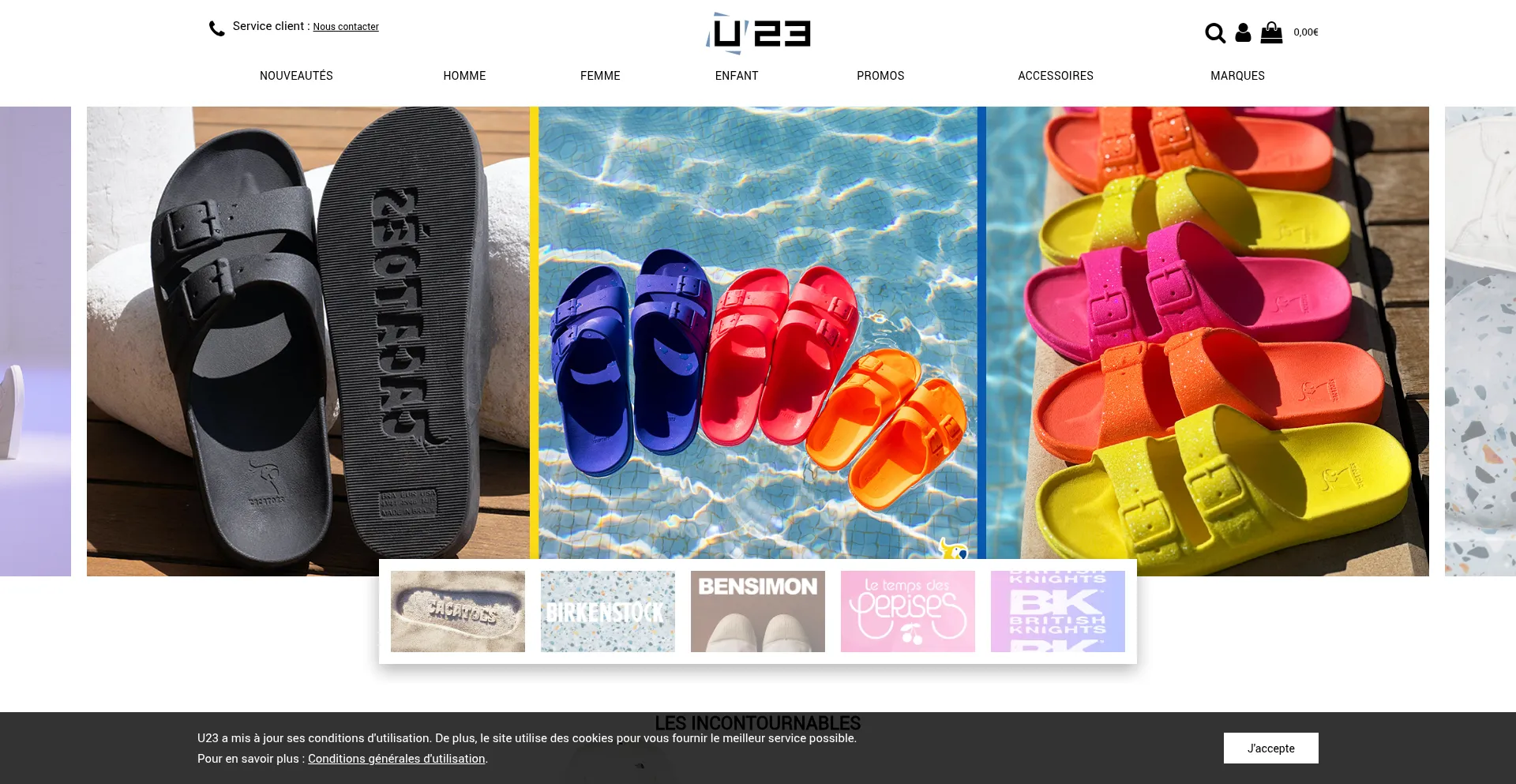 Website screenshot of Usine23.com
