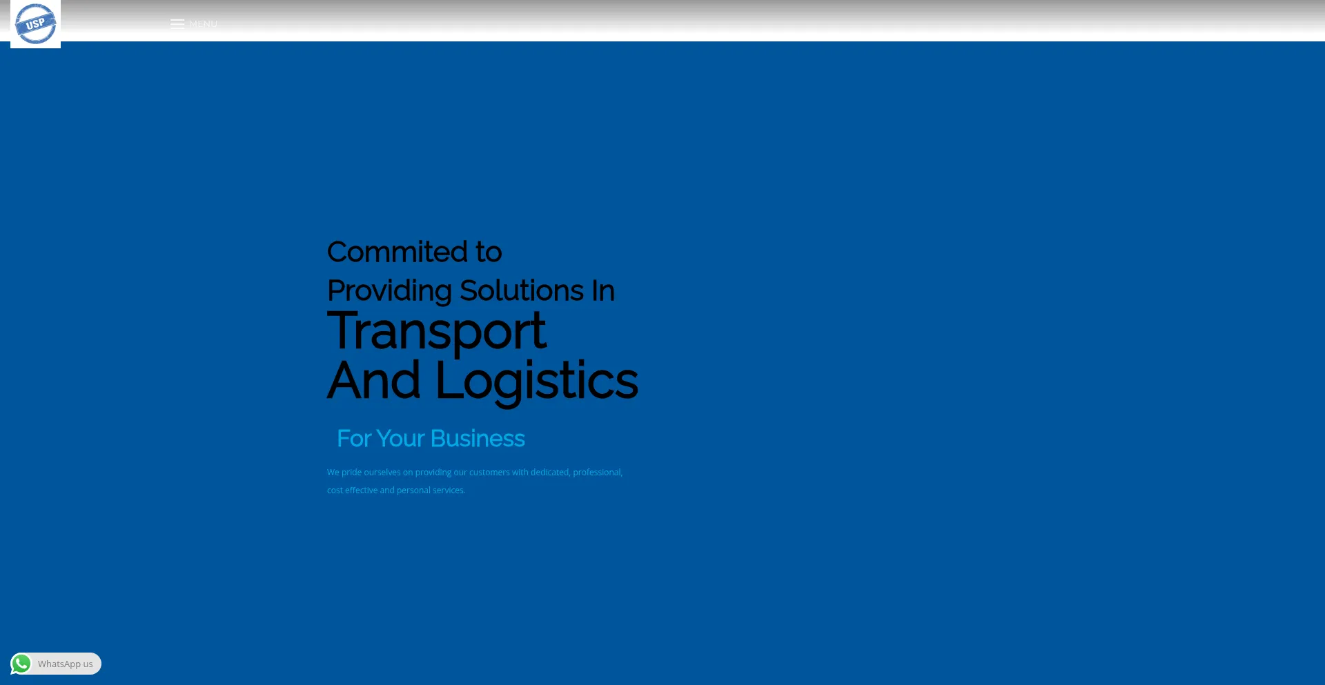Website screenshot of Usplogistics.com