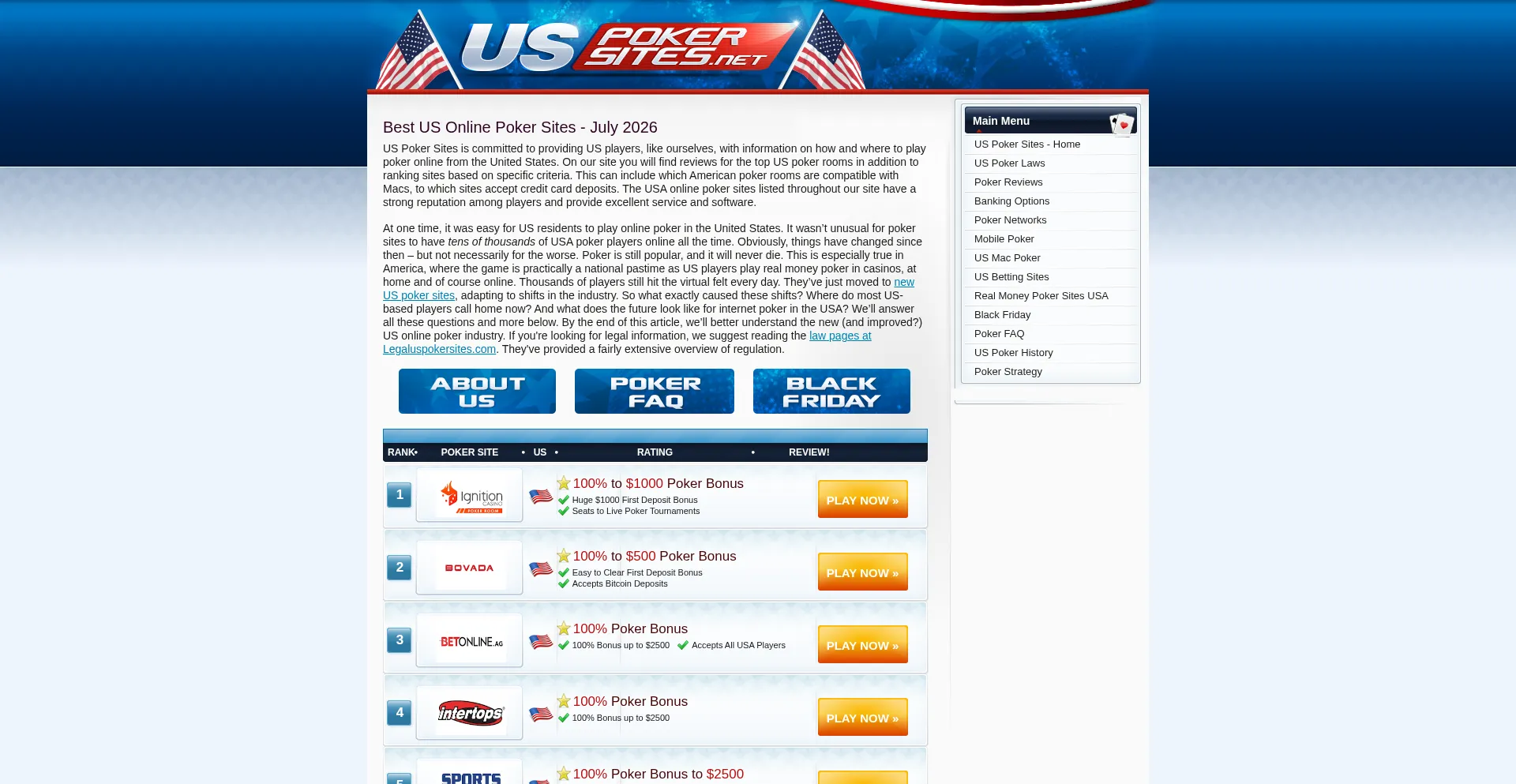 Uspokersites.net