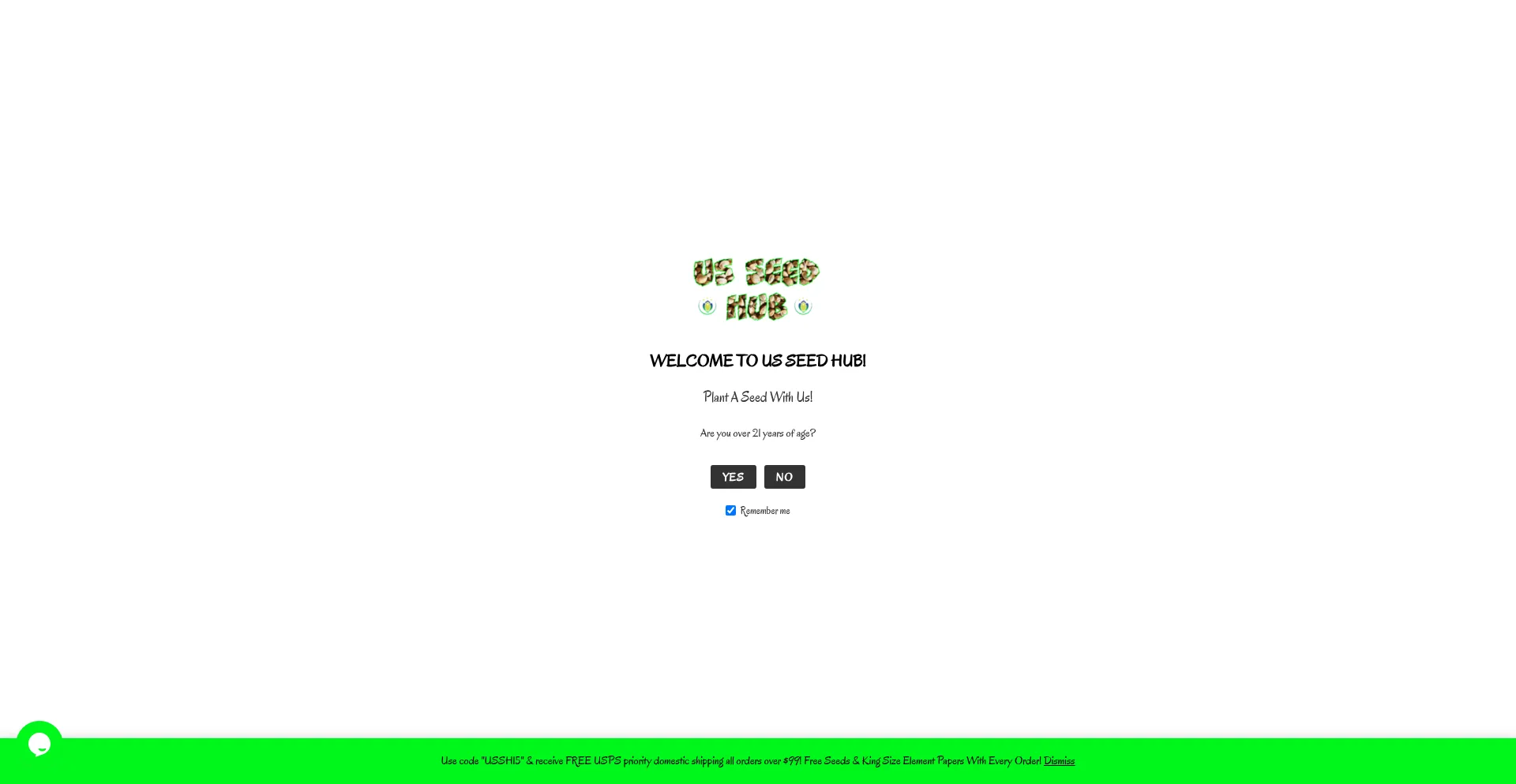 Website screenshot of Usseedhub.com